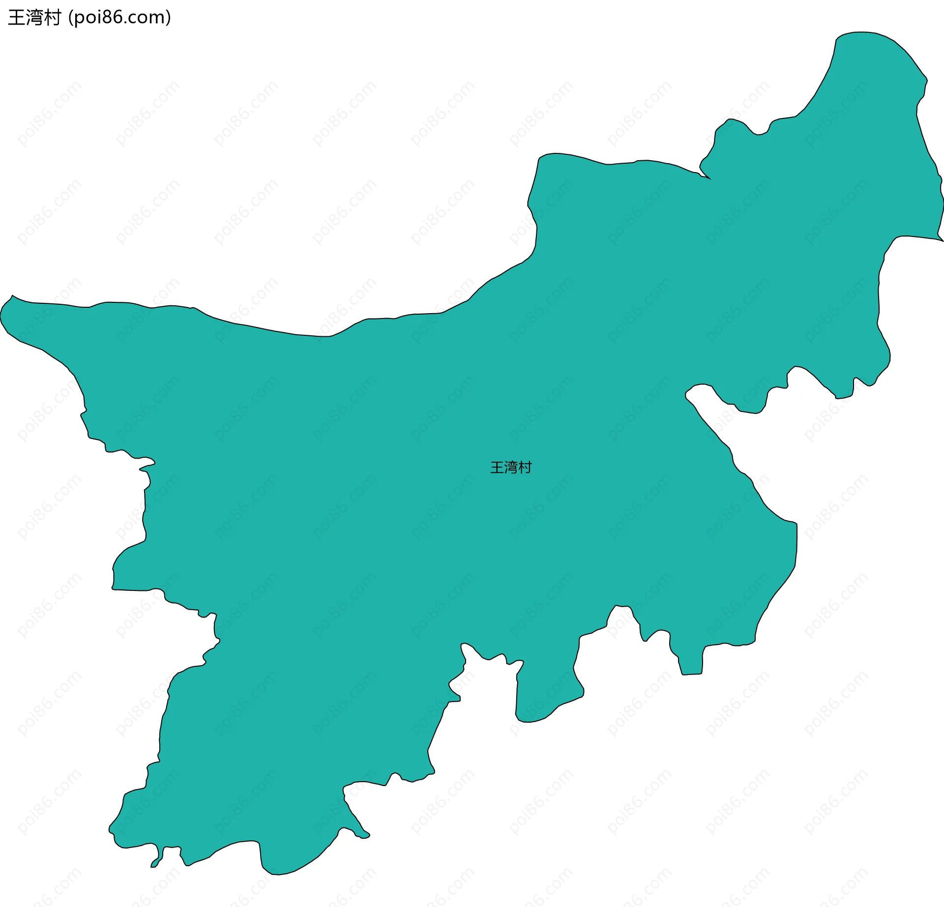 王湾村边界地图