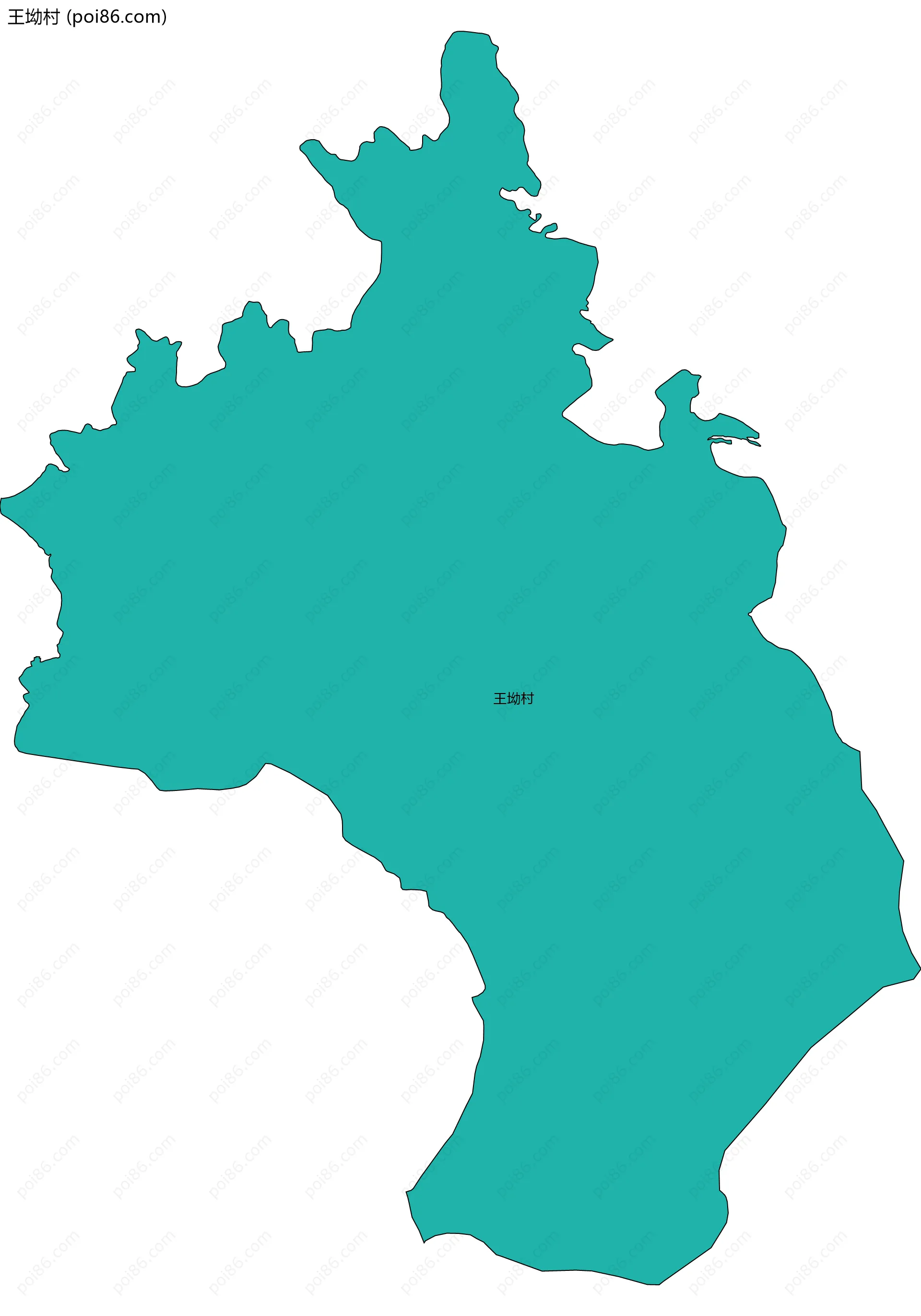 王坳村边界地图