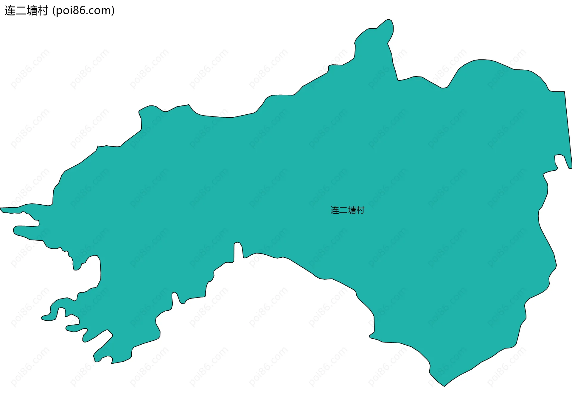 连二塘村边界地图