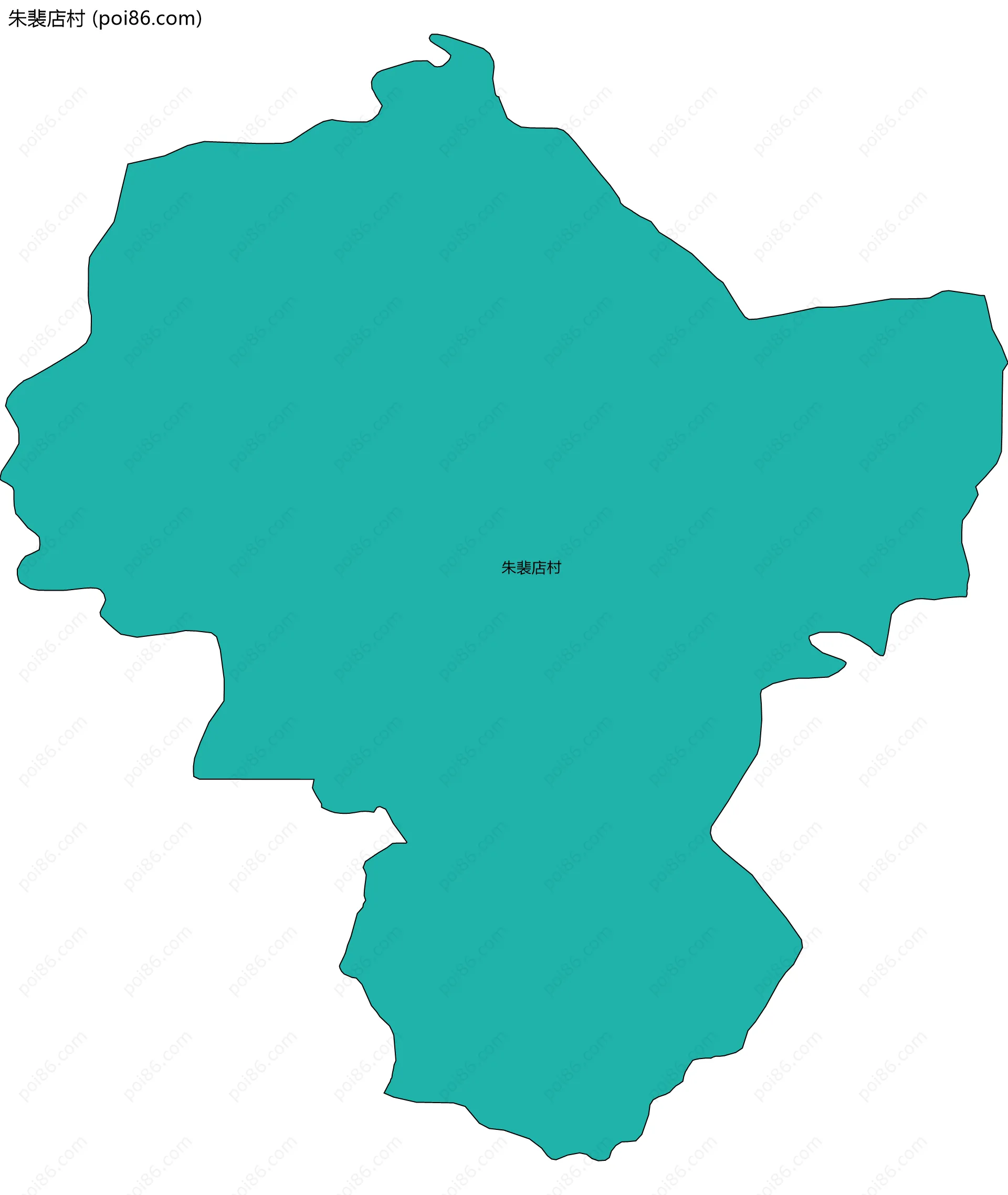 朱裴店村边界地图