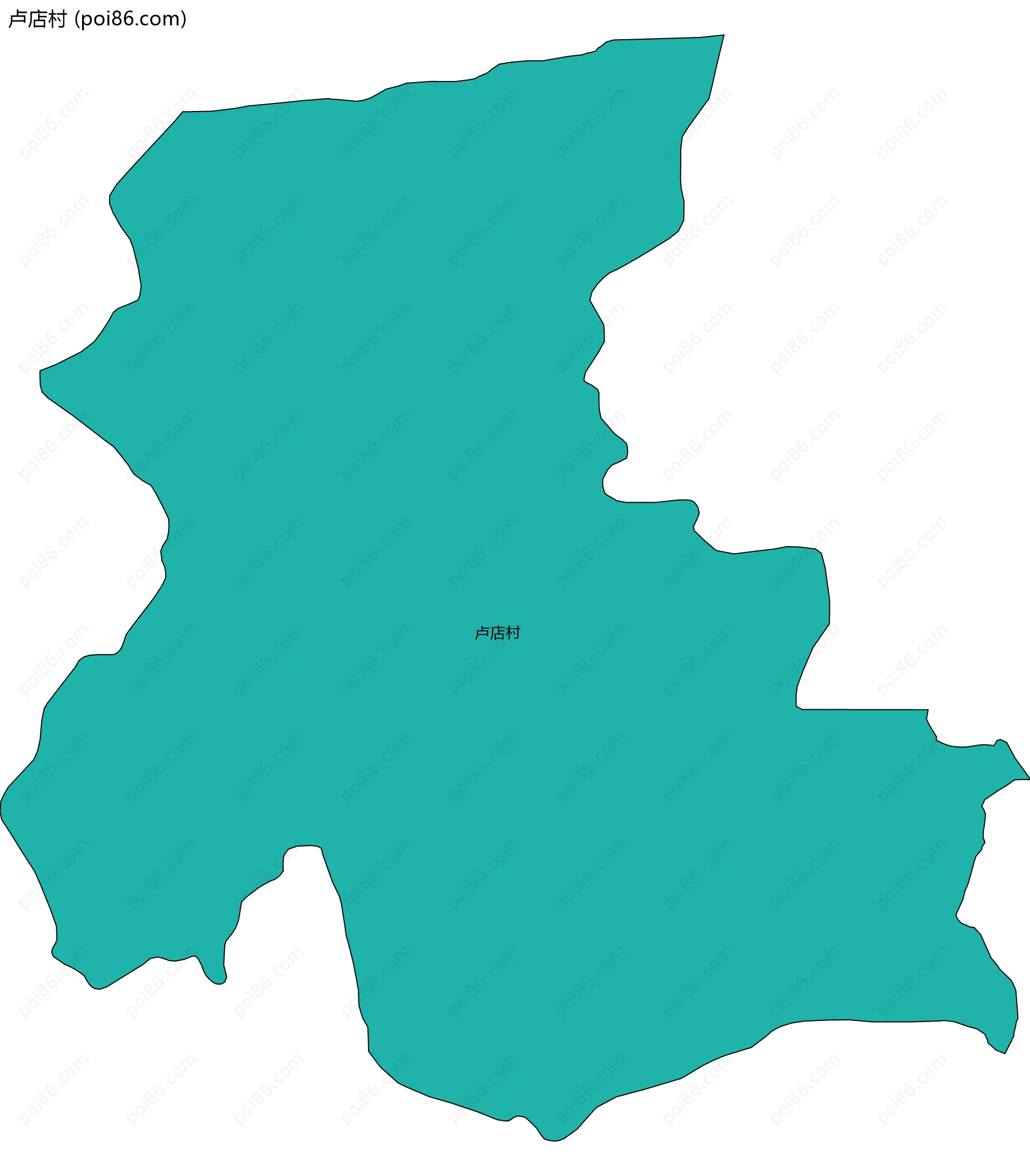 卢店村边界地图
