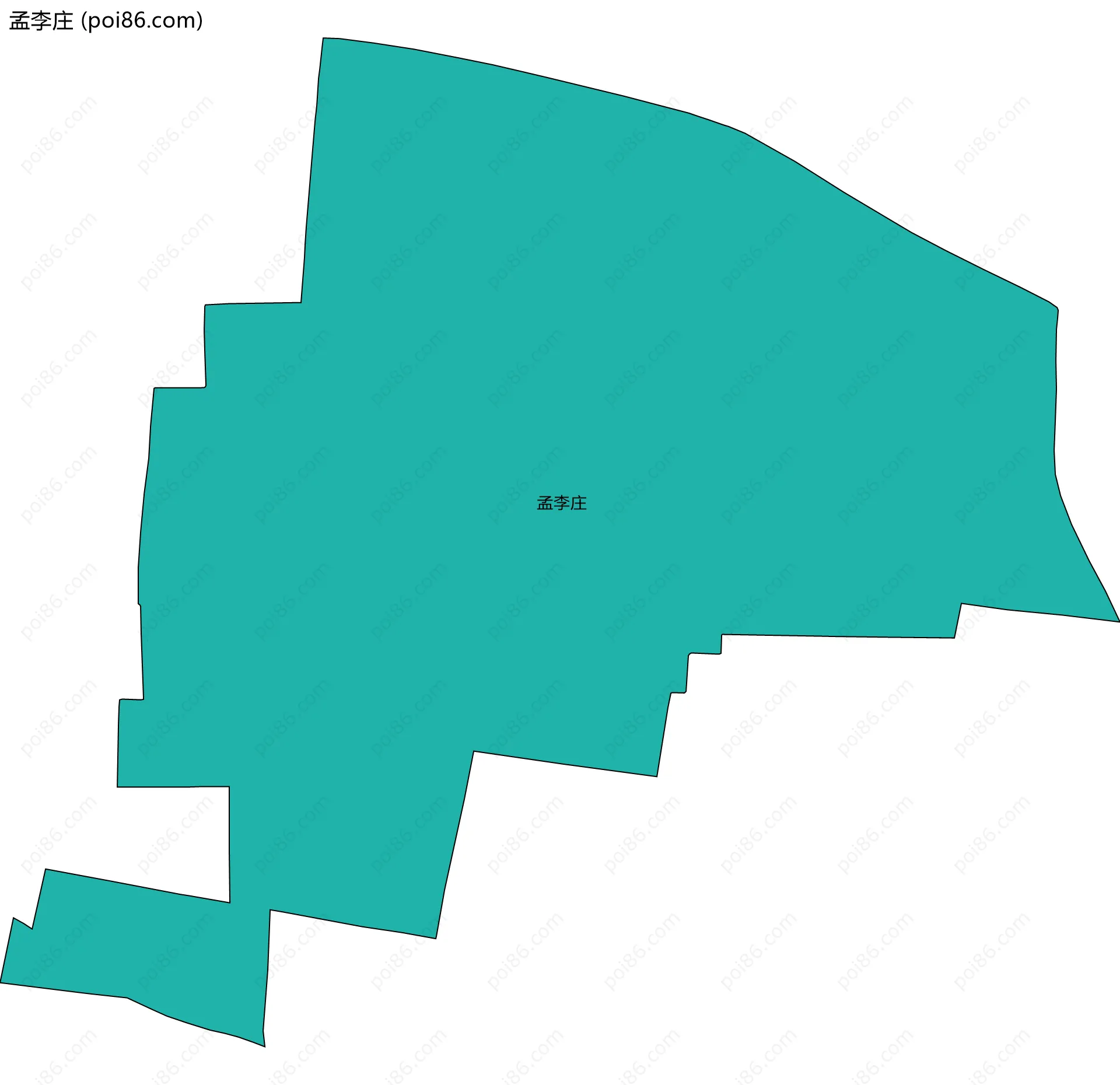 孟李庄边界地图