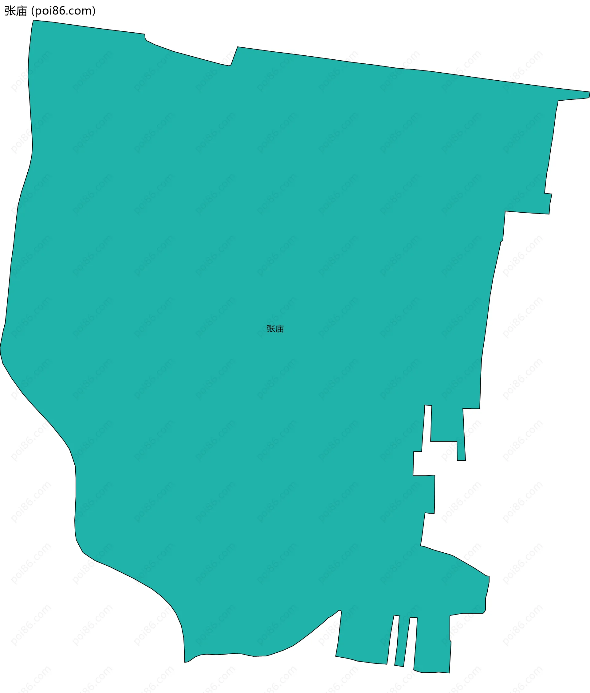 张庙边界地图