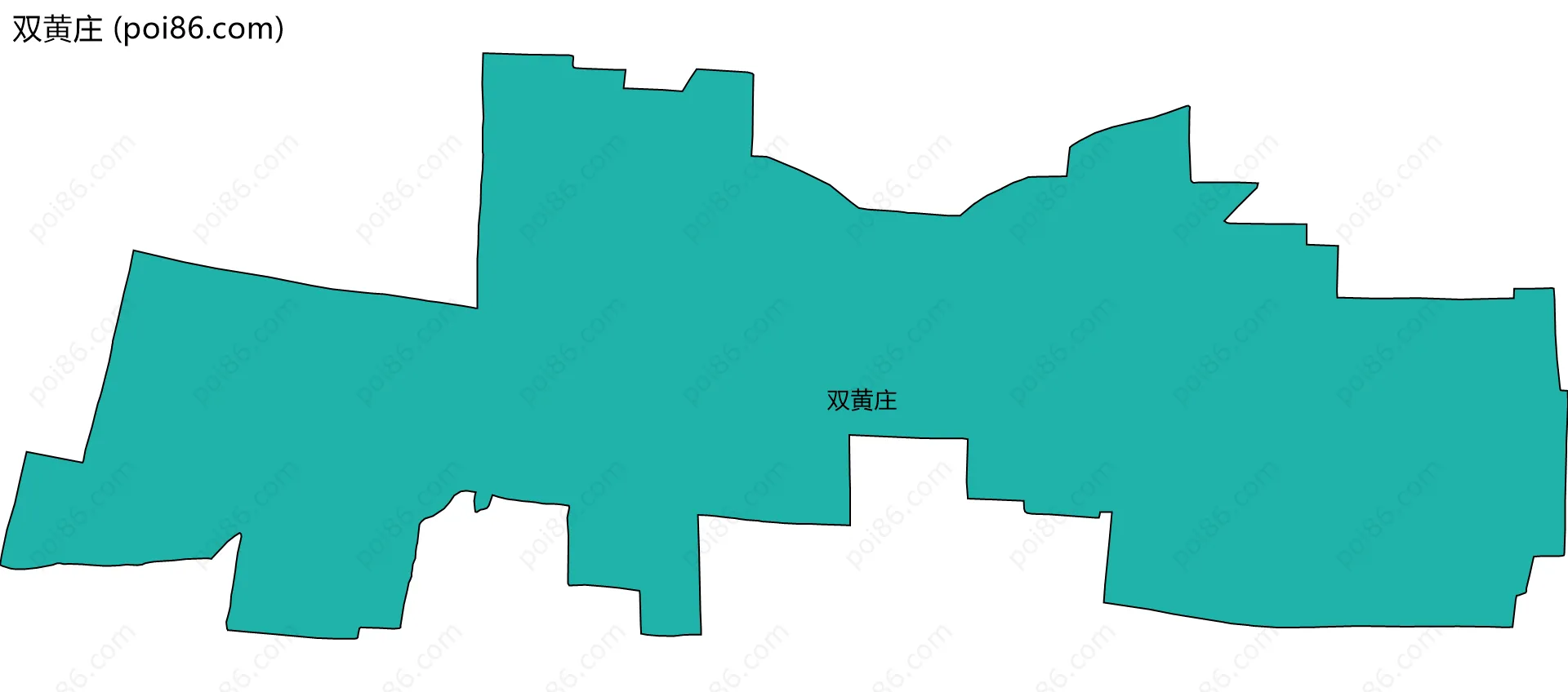 双黄庄边界地图