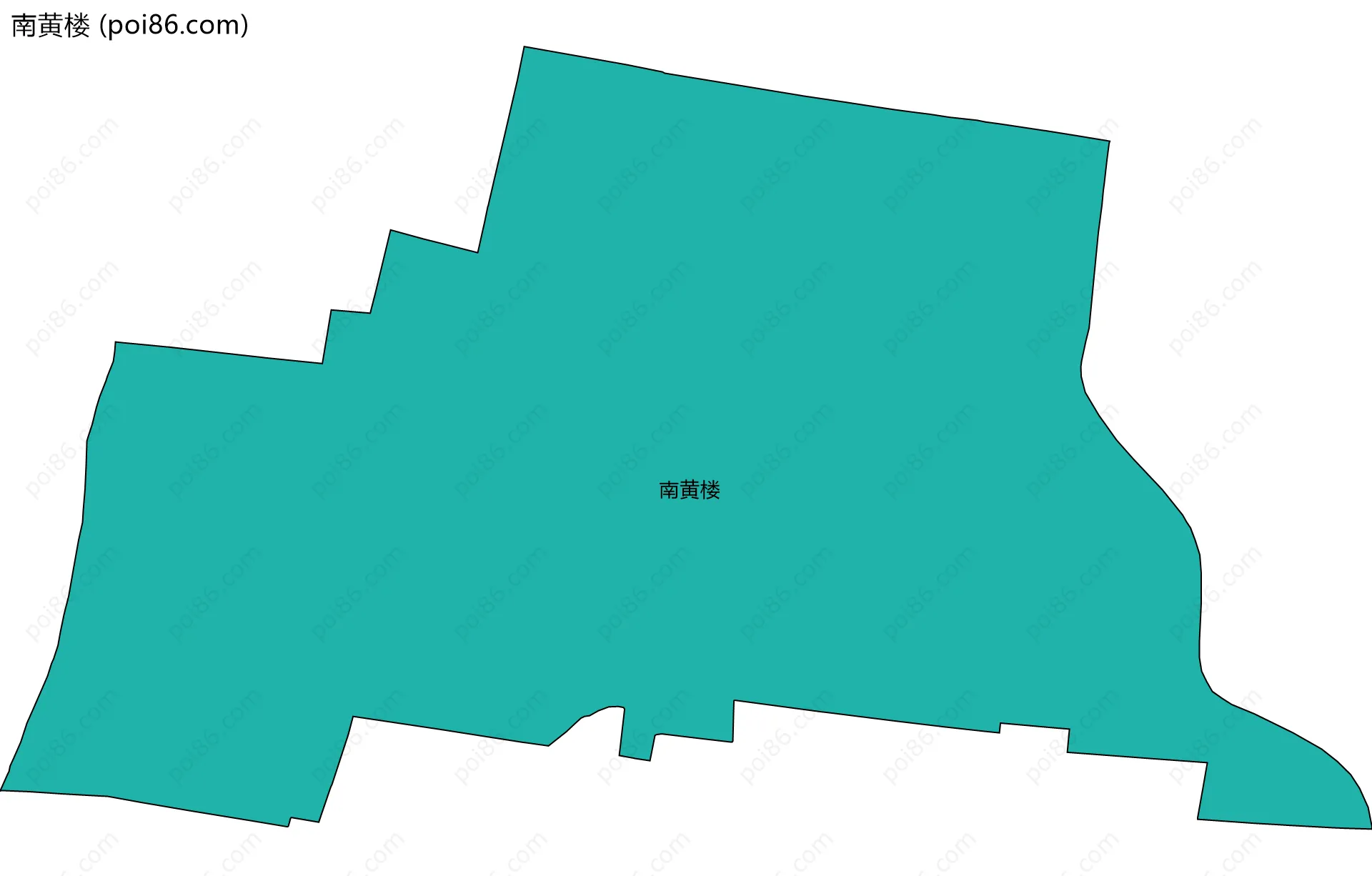 南黄楼边界地图