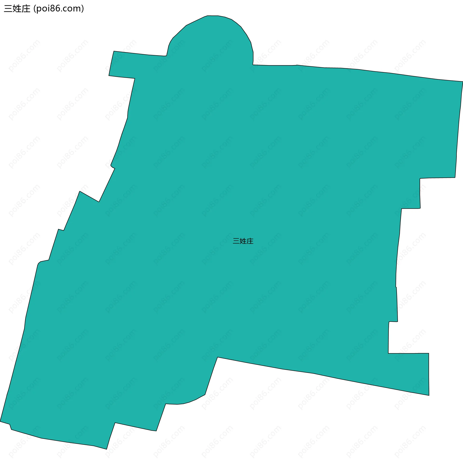 三姓庄边界地图