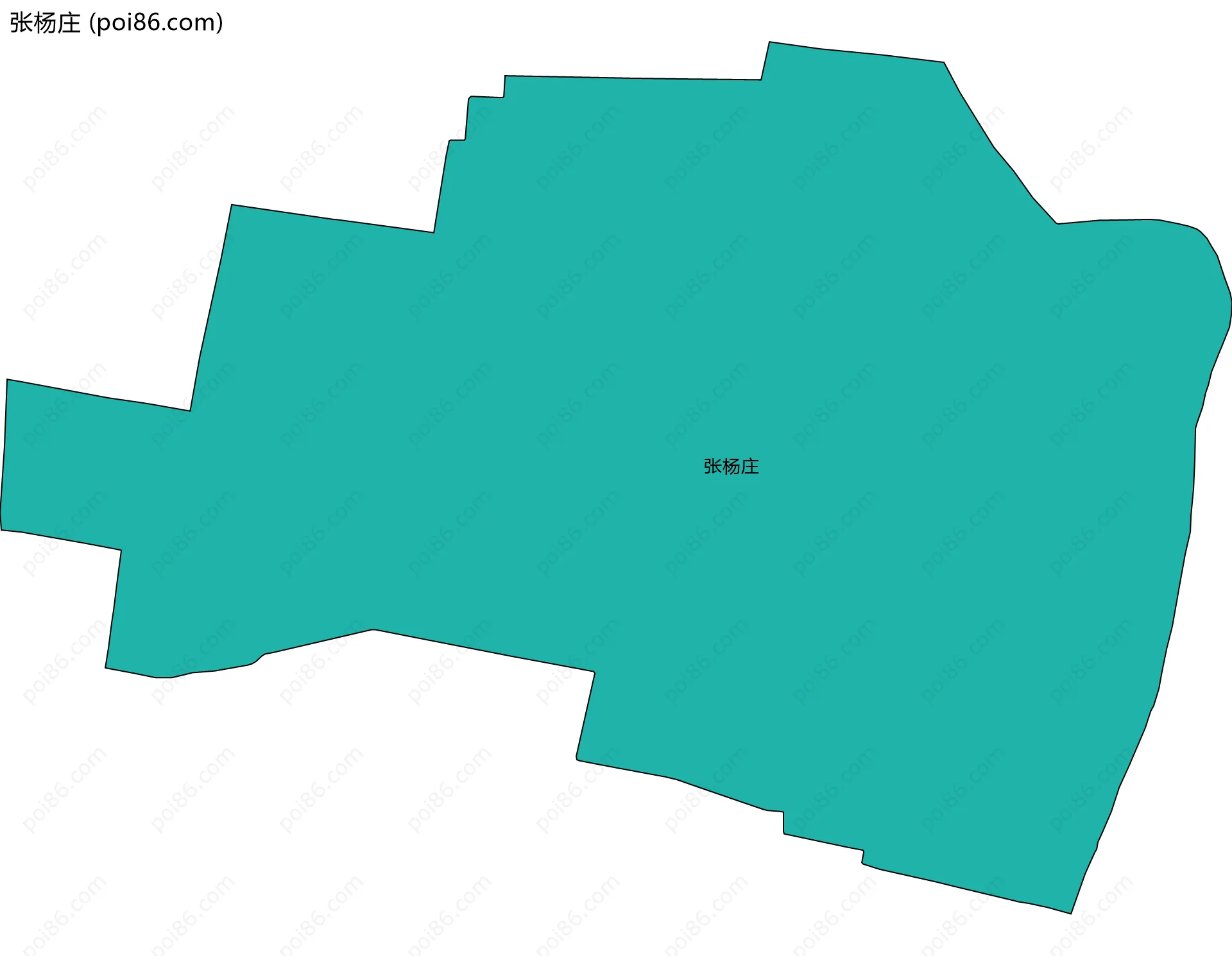 张杨庄边界地图