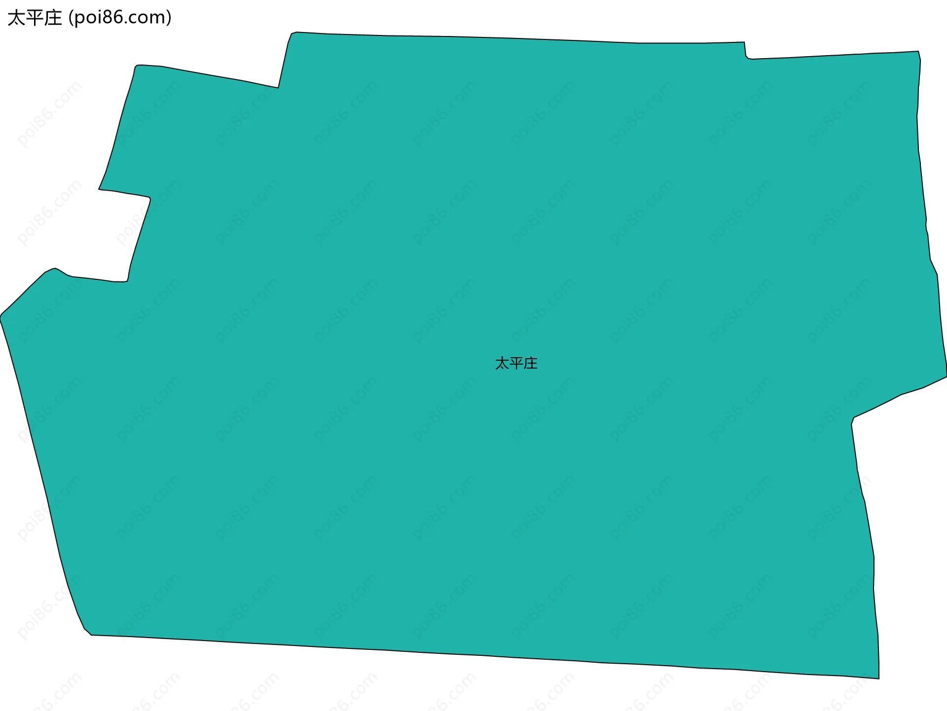 太平庄边界地图
