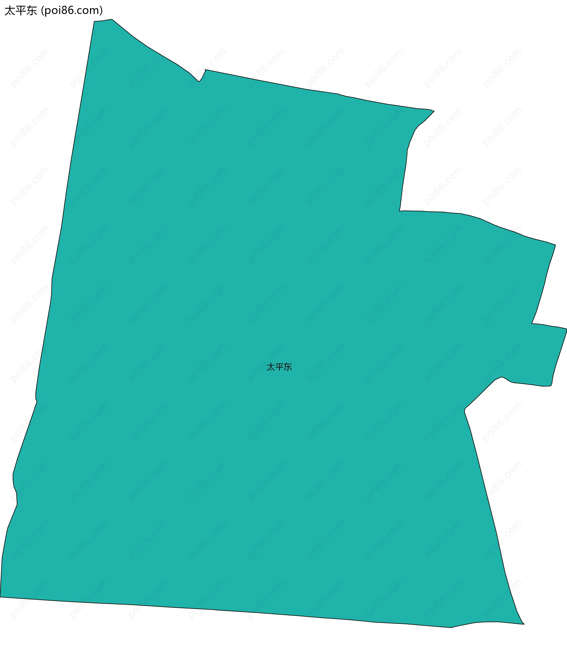 太平东边界地图