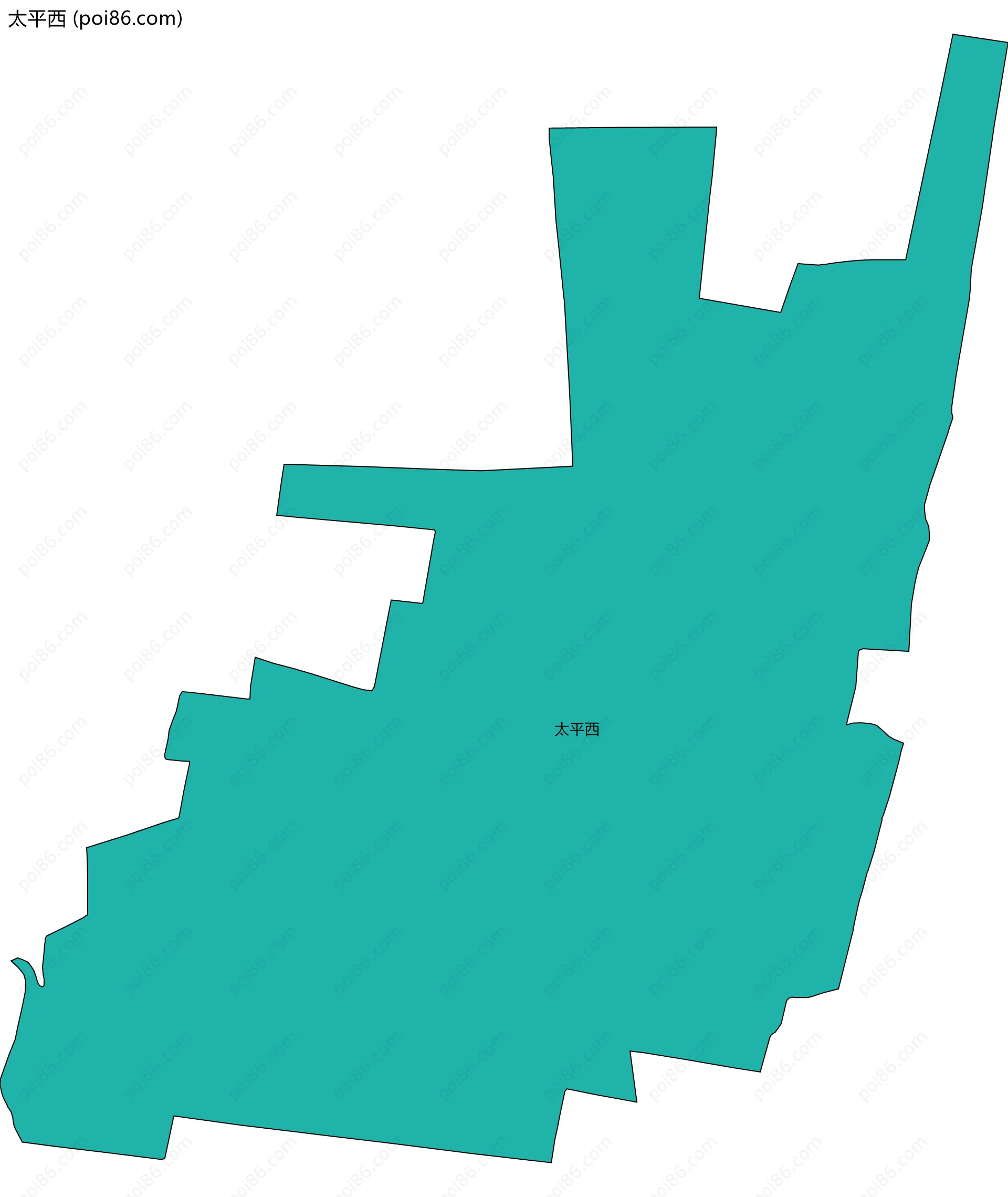 太平西边界地图