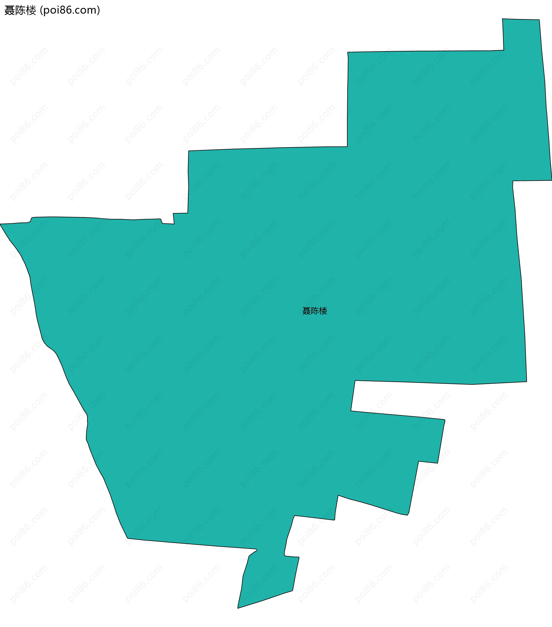 聂陈楼边界地图