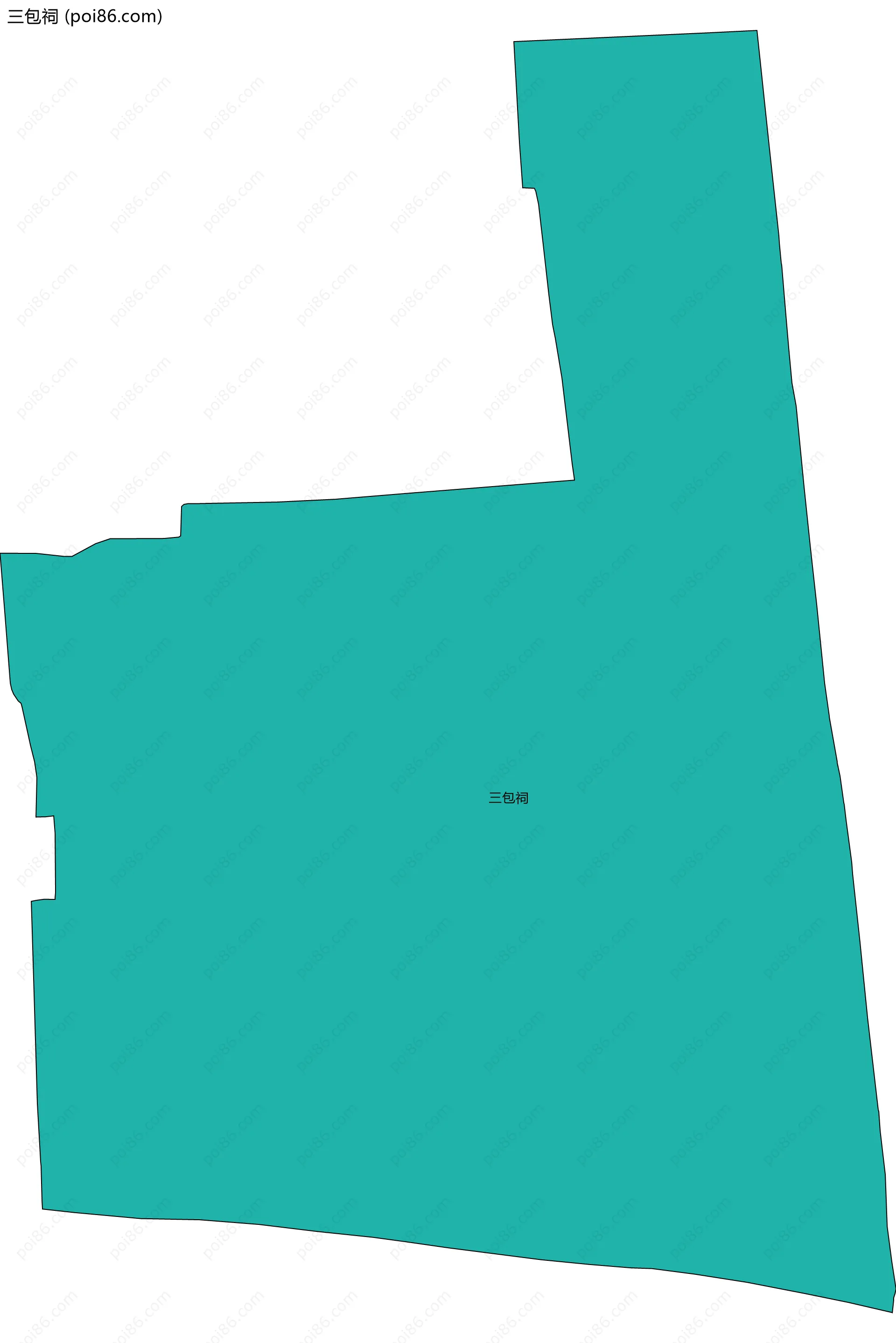 三包祠边界地图