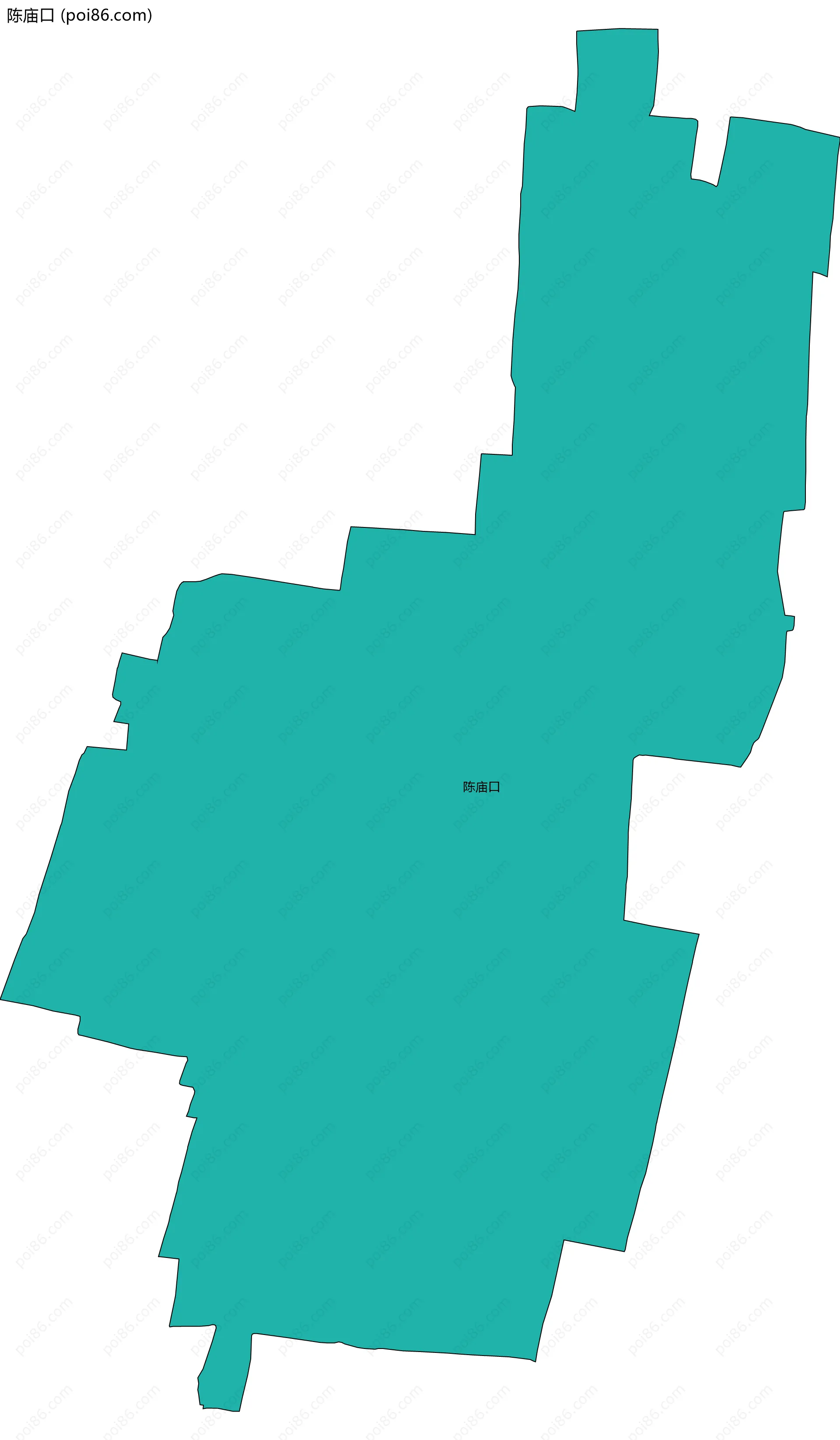 陈庙口边界地图