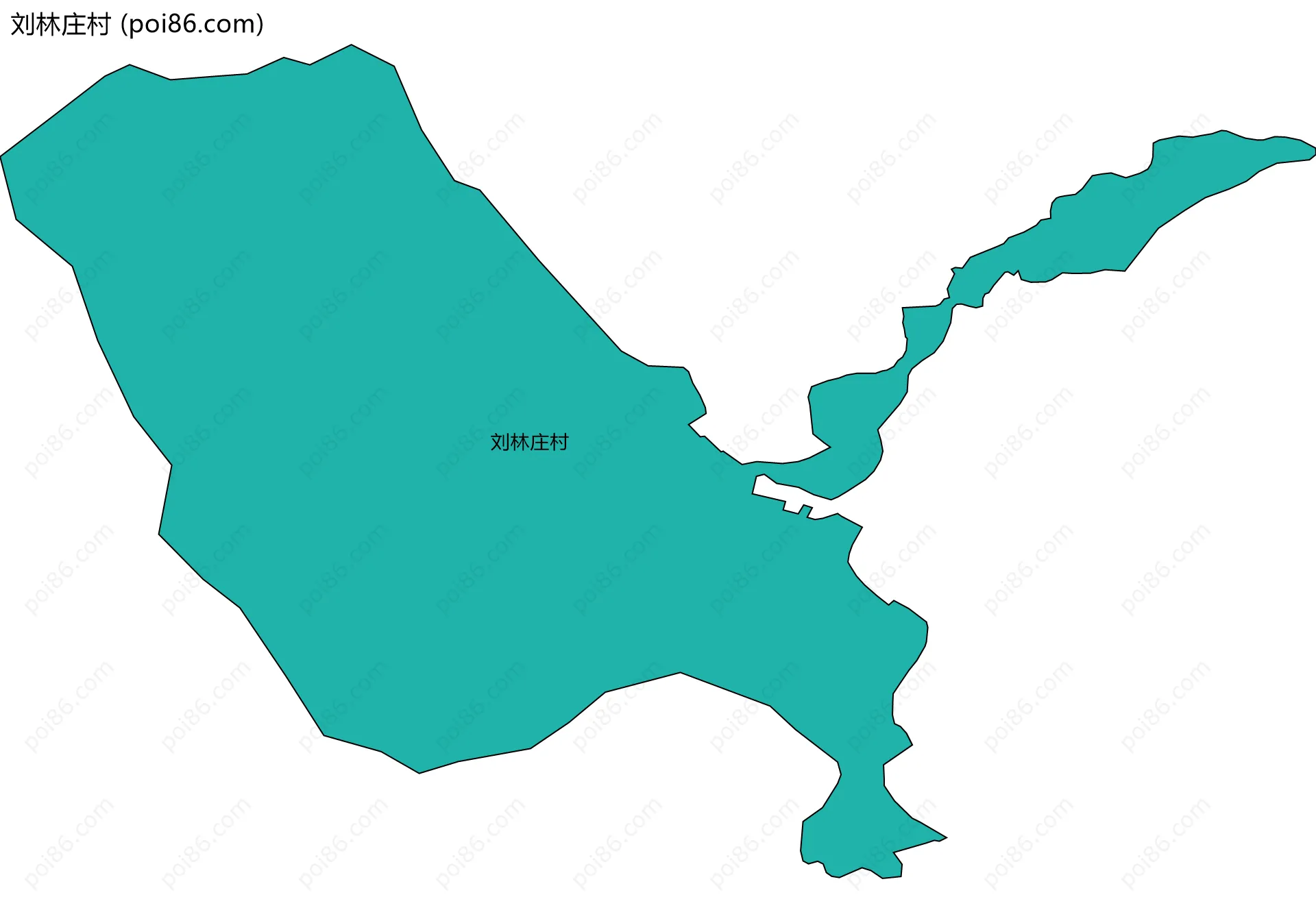 刘林庄村边界地图