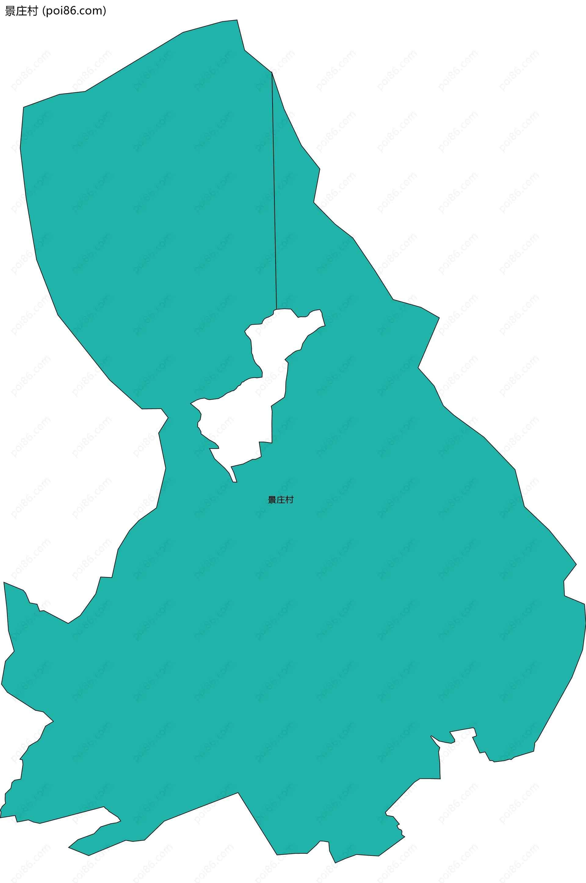 景庄村边界地图