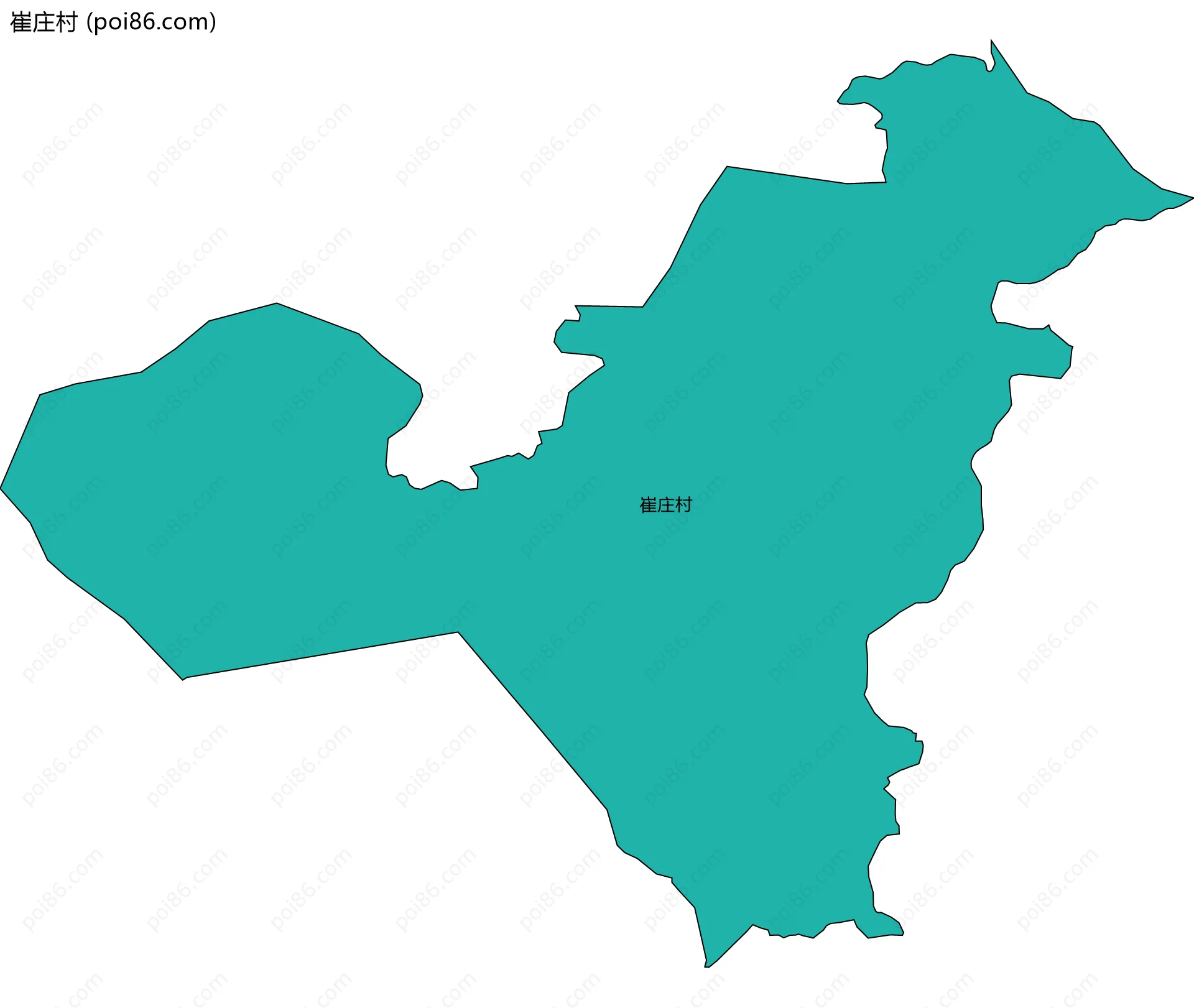 崔庄村边界地图
