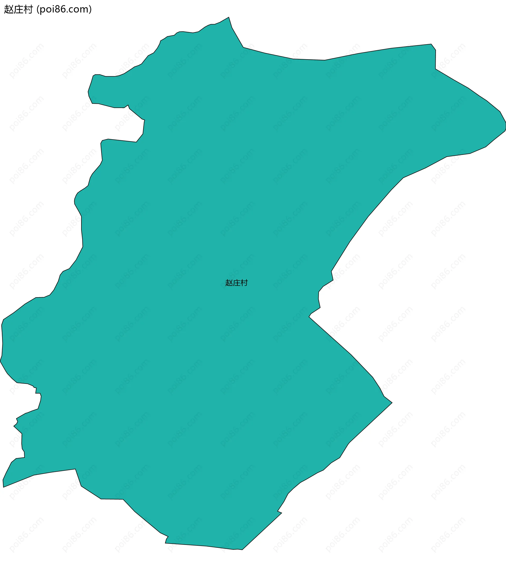 赵庄村边界地图