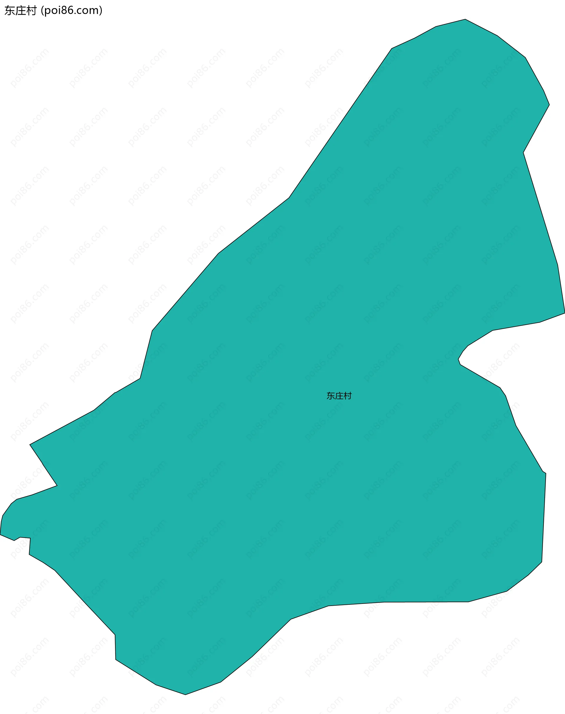 东庄村边界地图