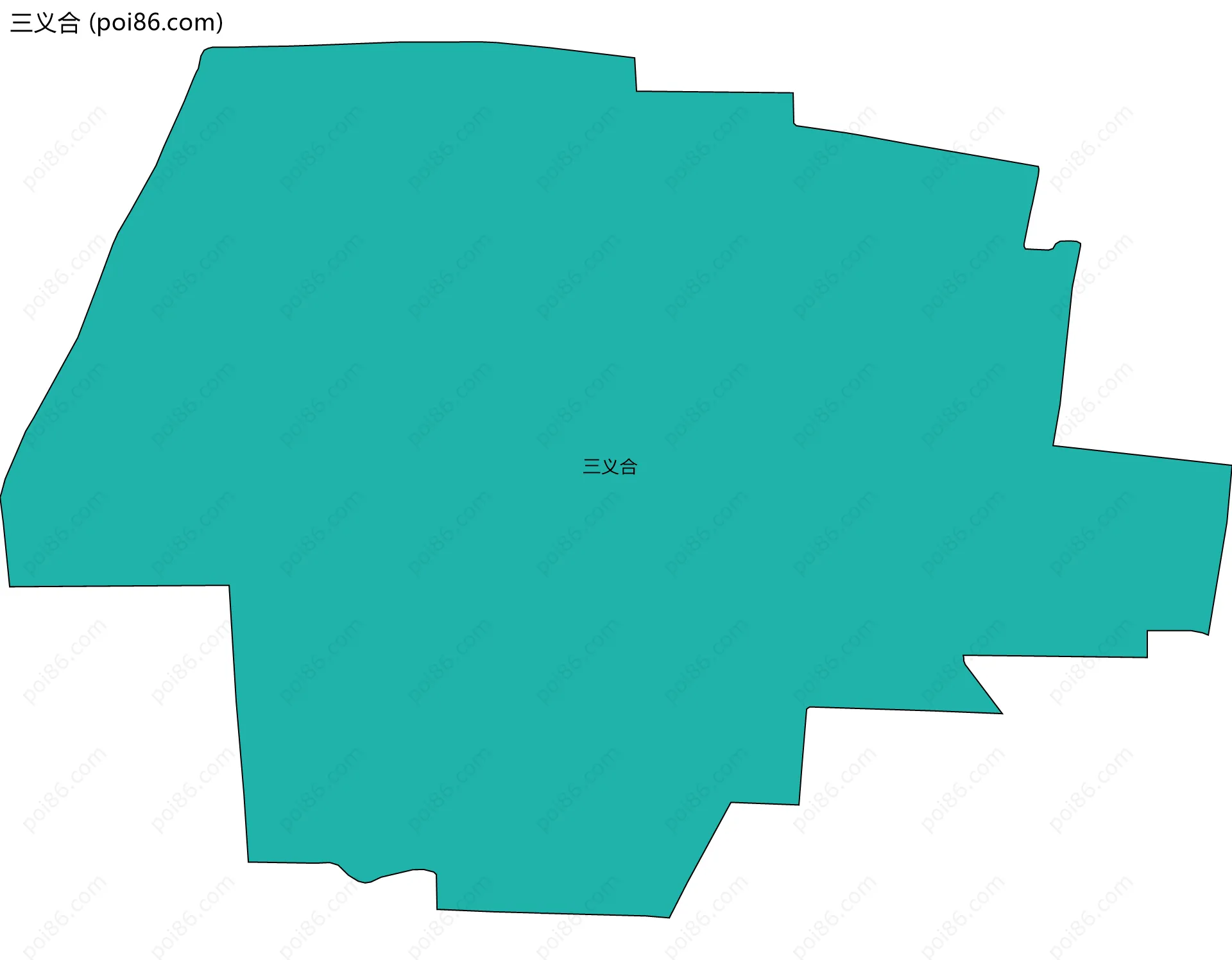 三义合边界地图