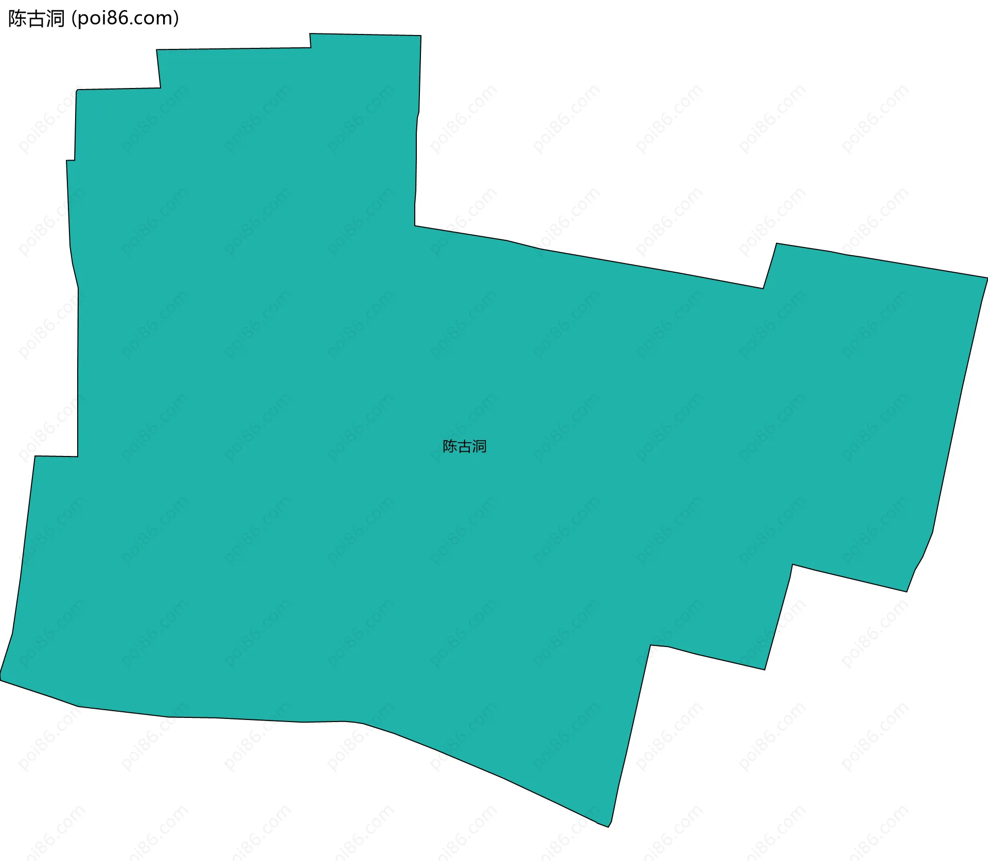 陈古洞边界地图