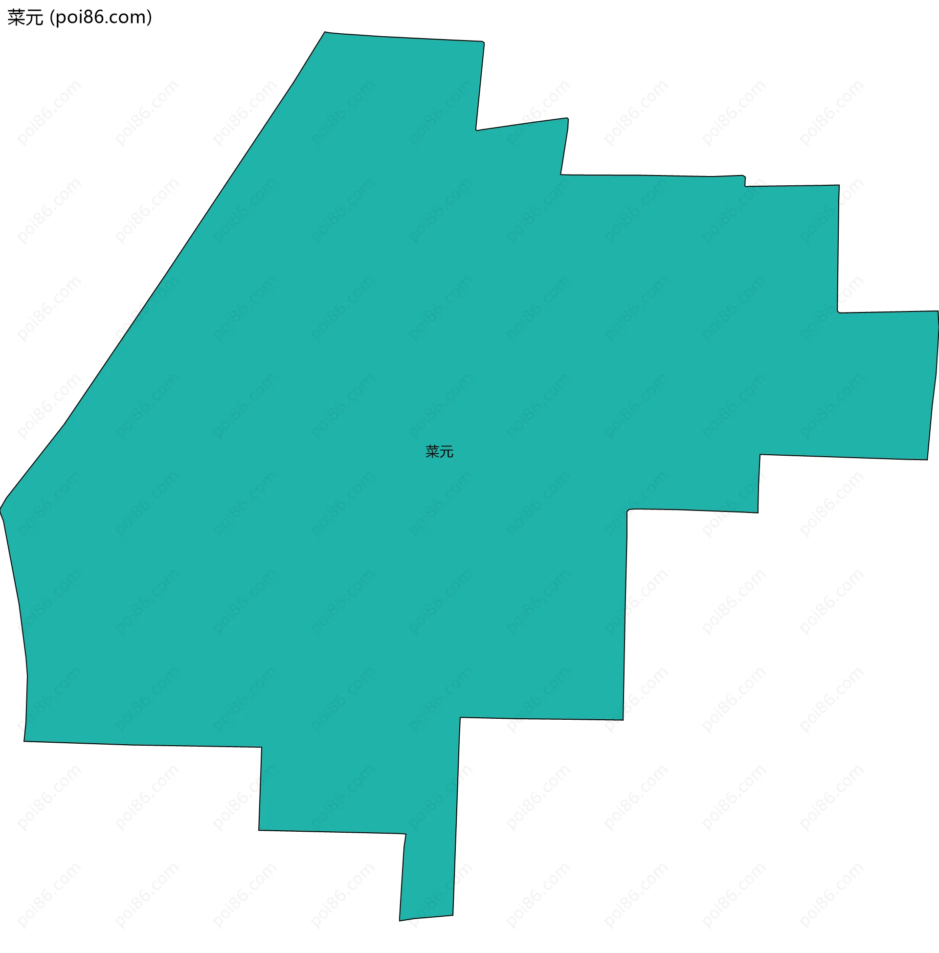 菜元边界地图