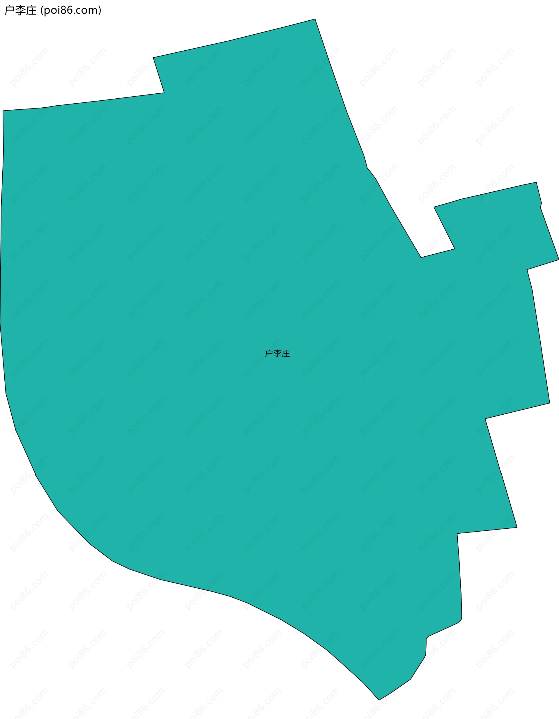 户李庄边界地图