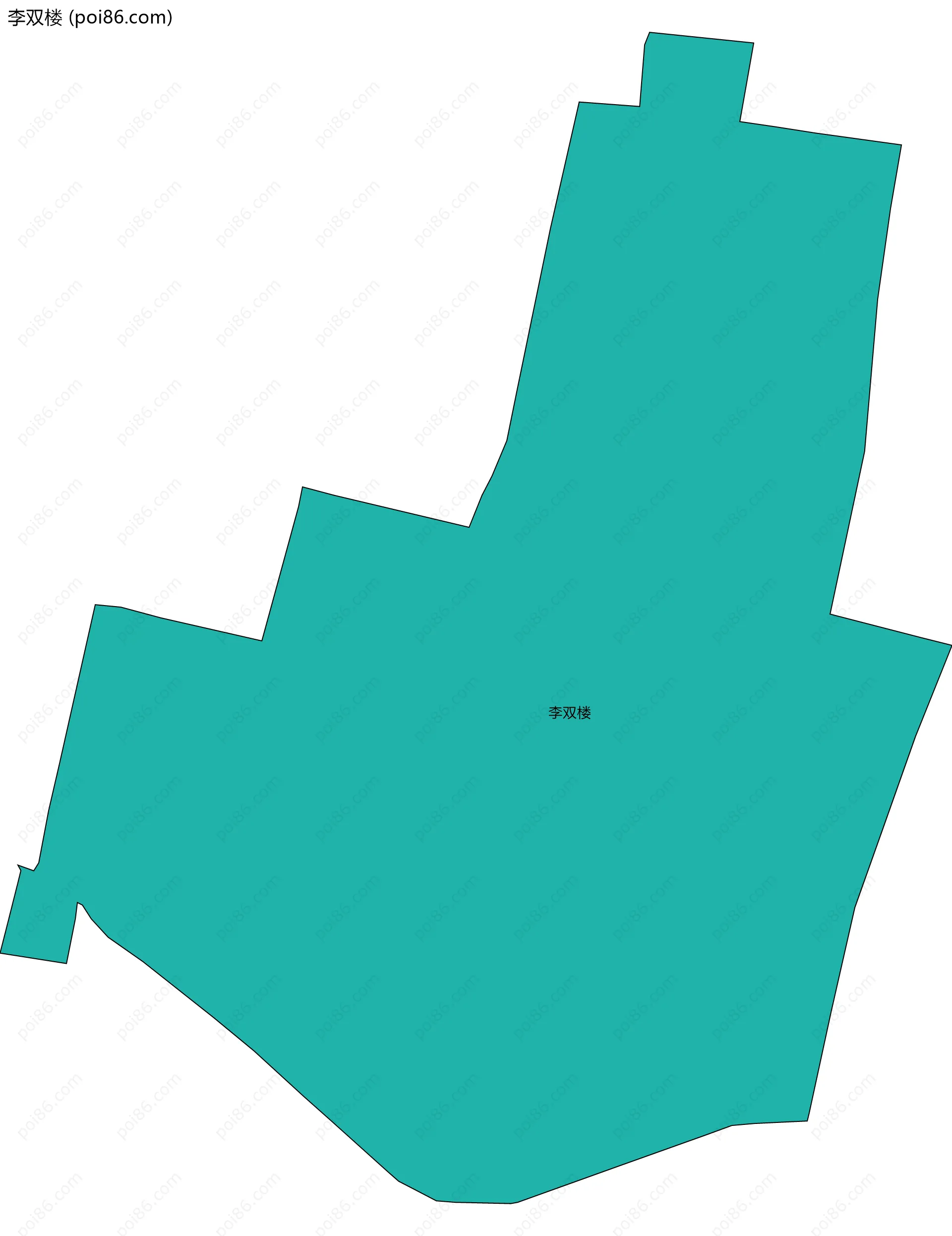 李双楼边界地图