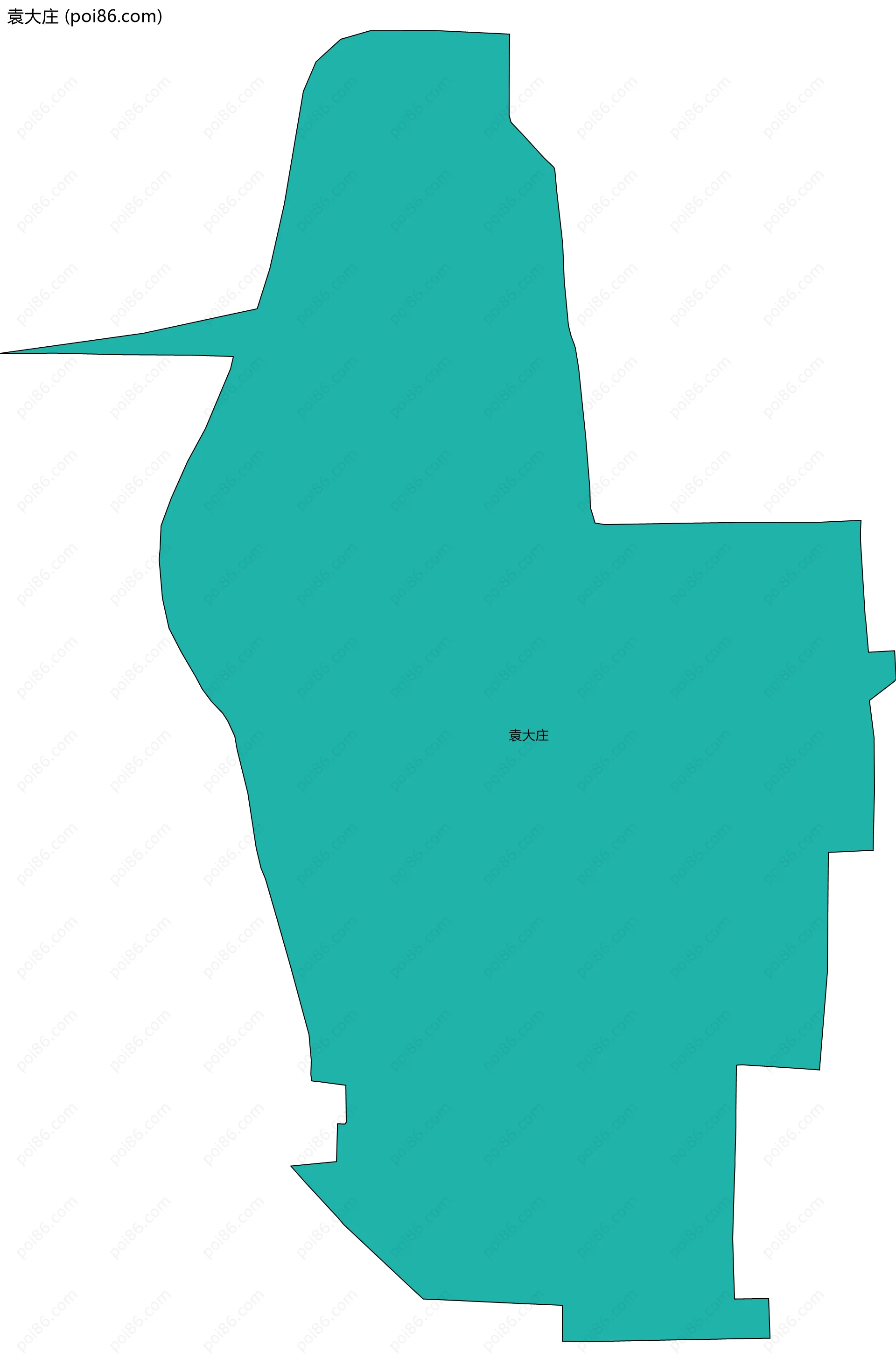 袁大庄边界地图