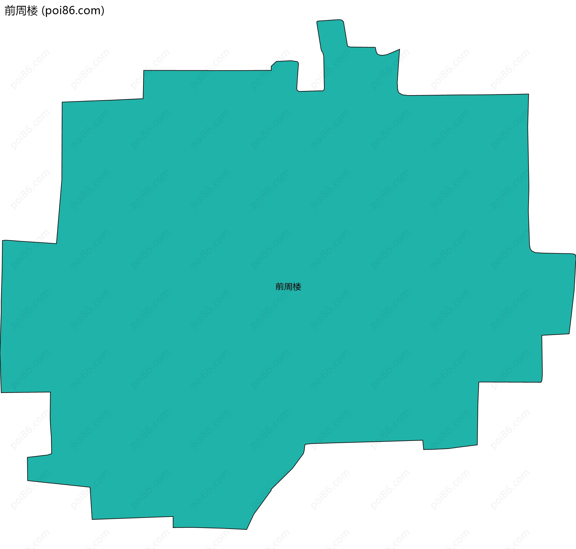 前周楼边界地图