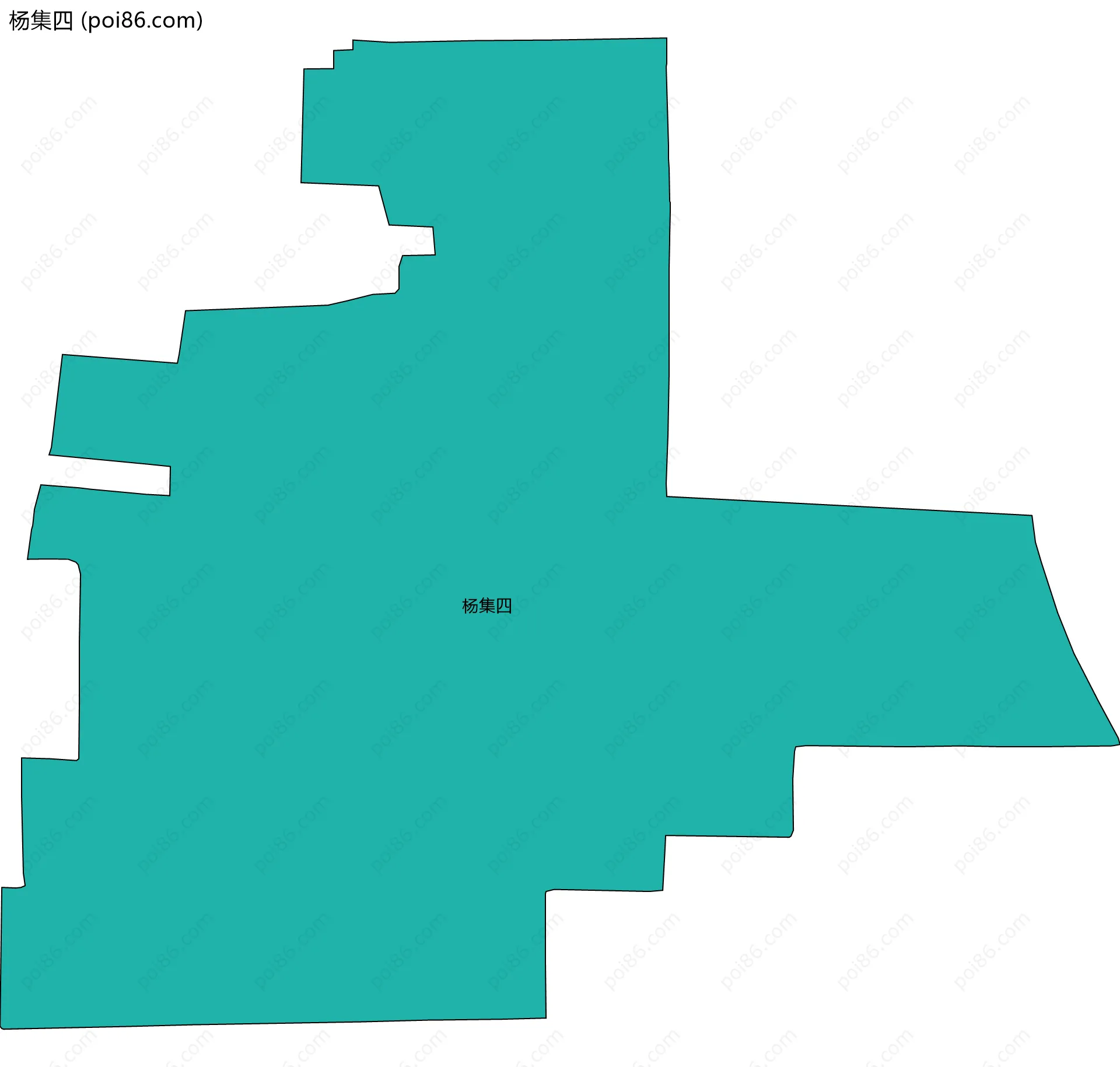 杨集四边界地图