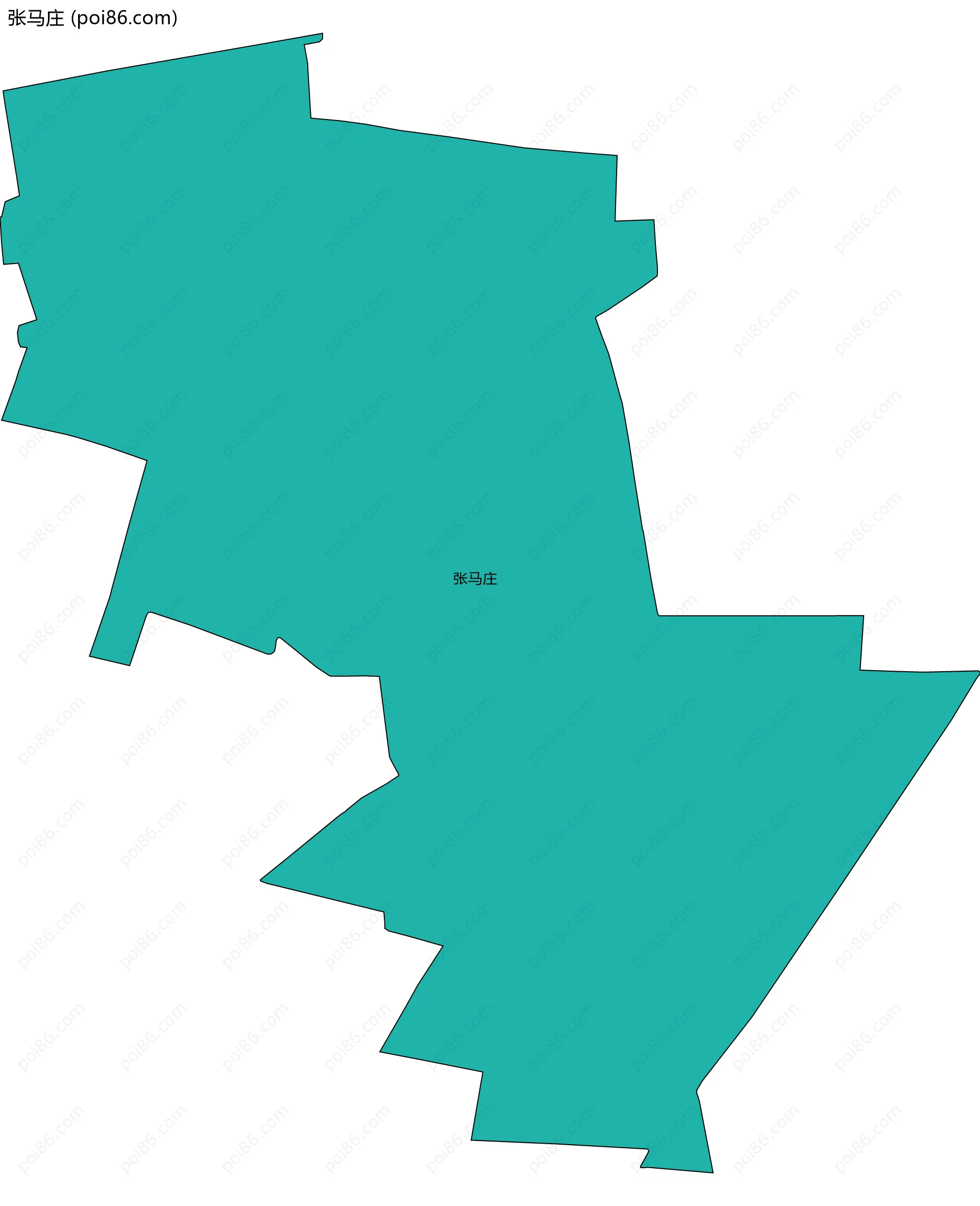 张马庄边界地图