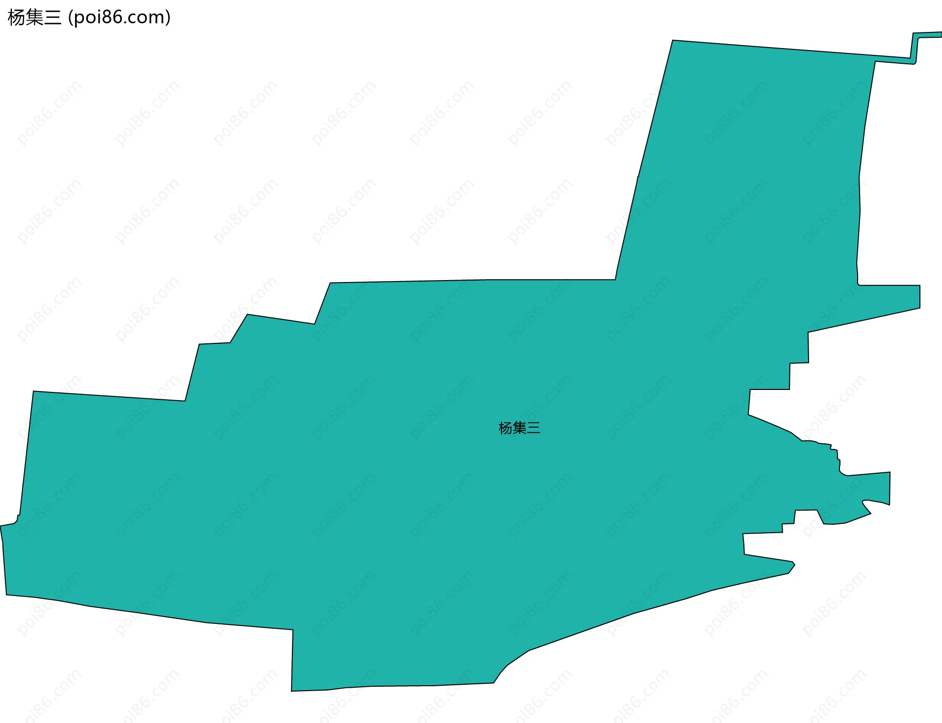 杨集三边界地图