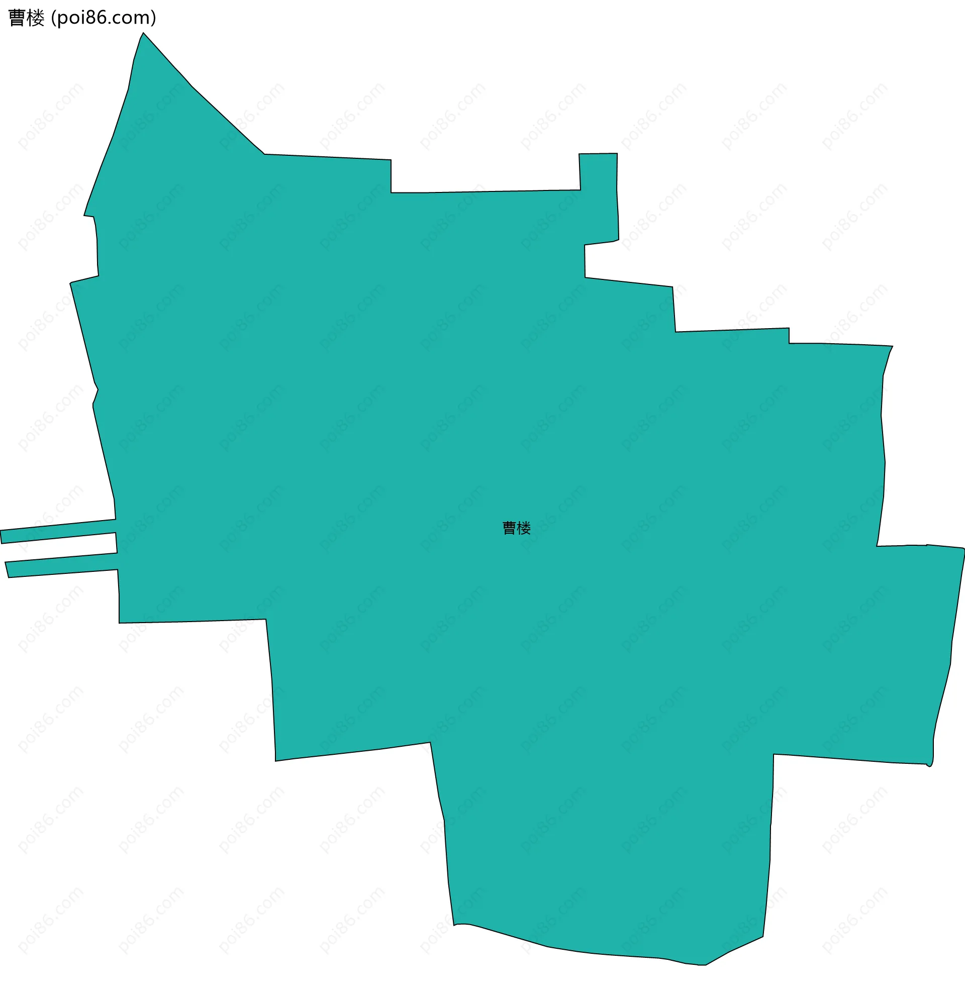 曹楼边界地图
