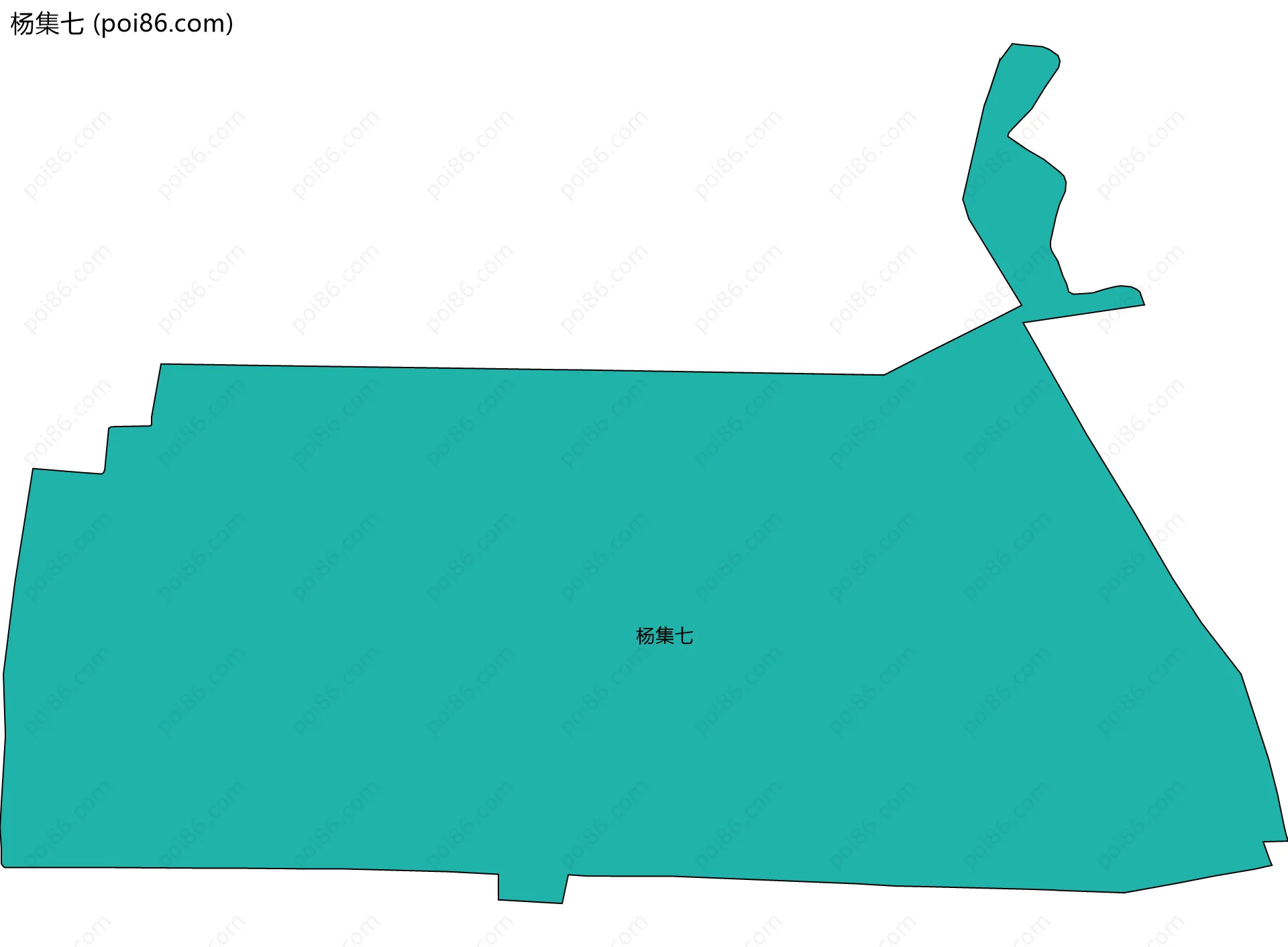 杨集七边界地图