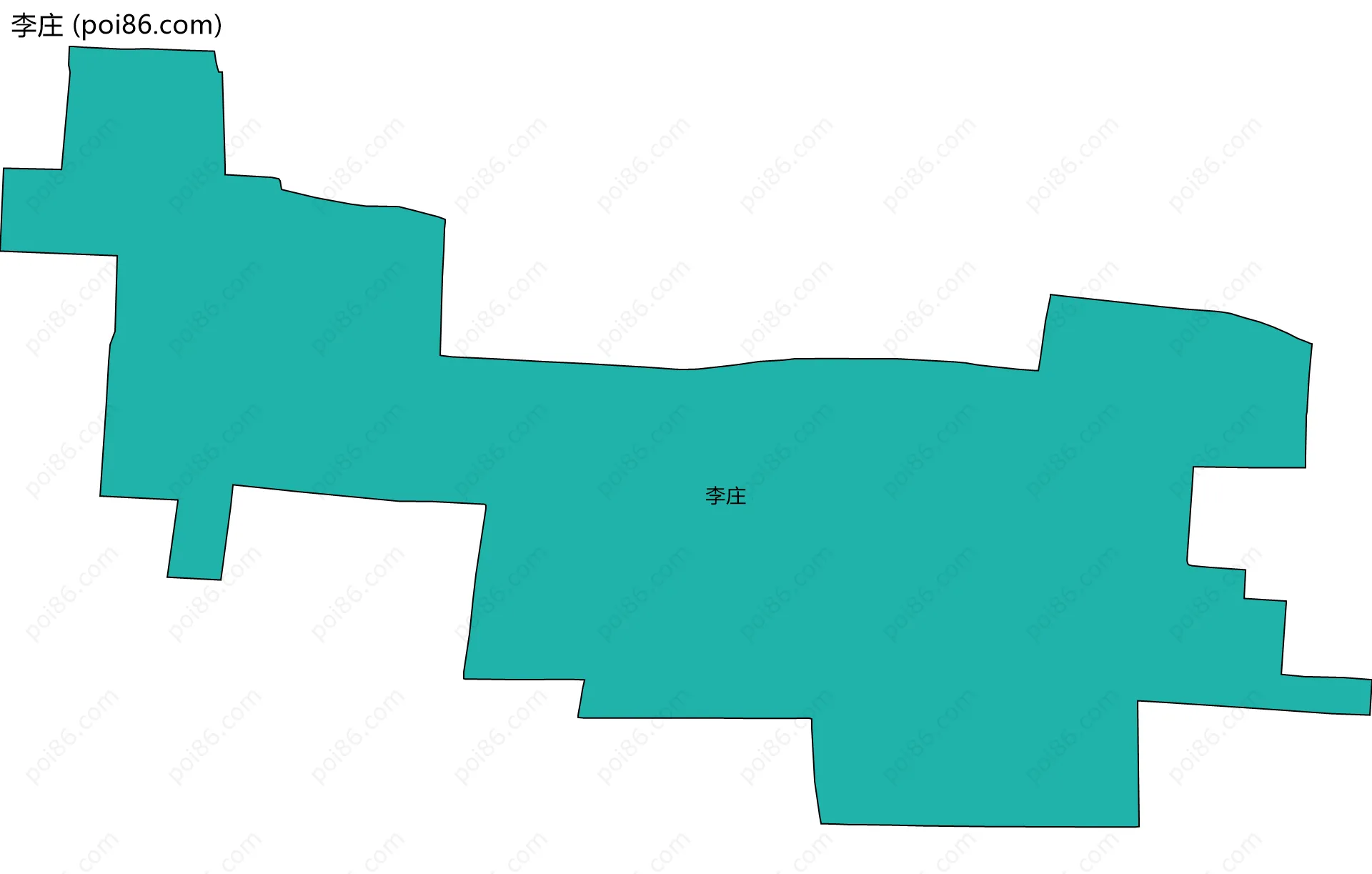 李庄边界地图