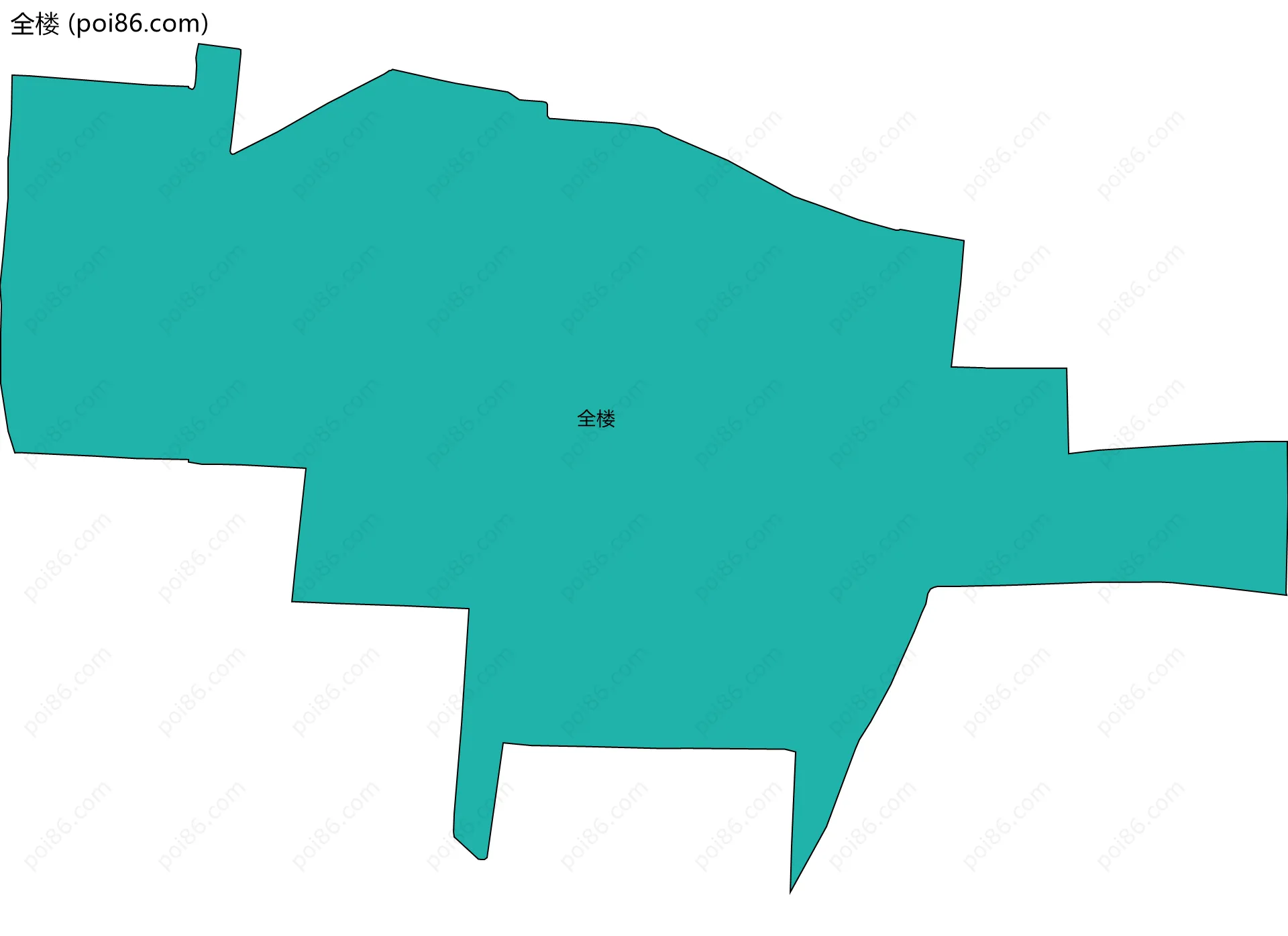 全楼边界地图