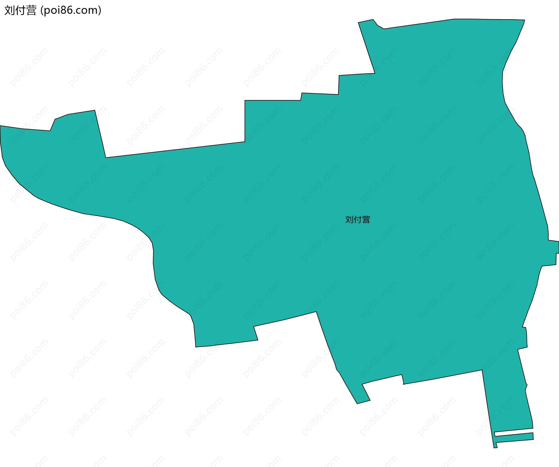 刘付营边界地图