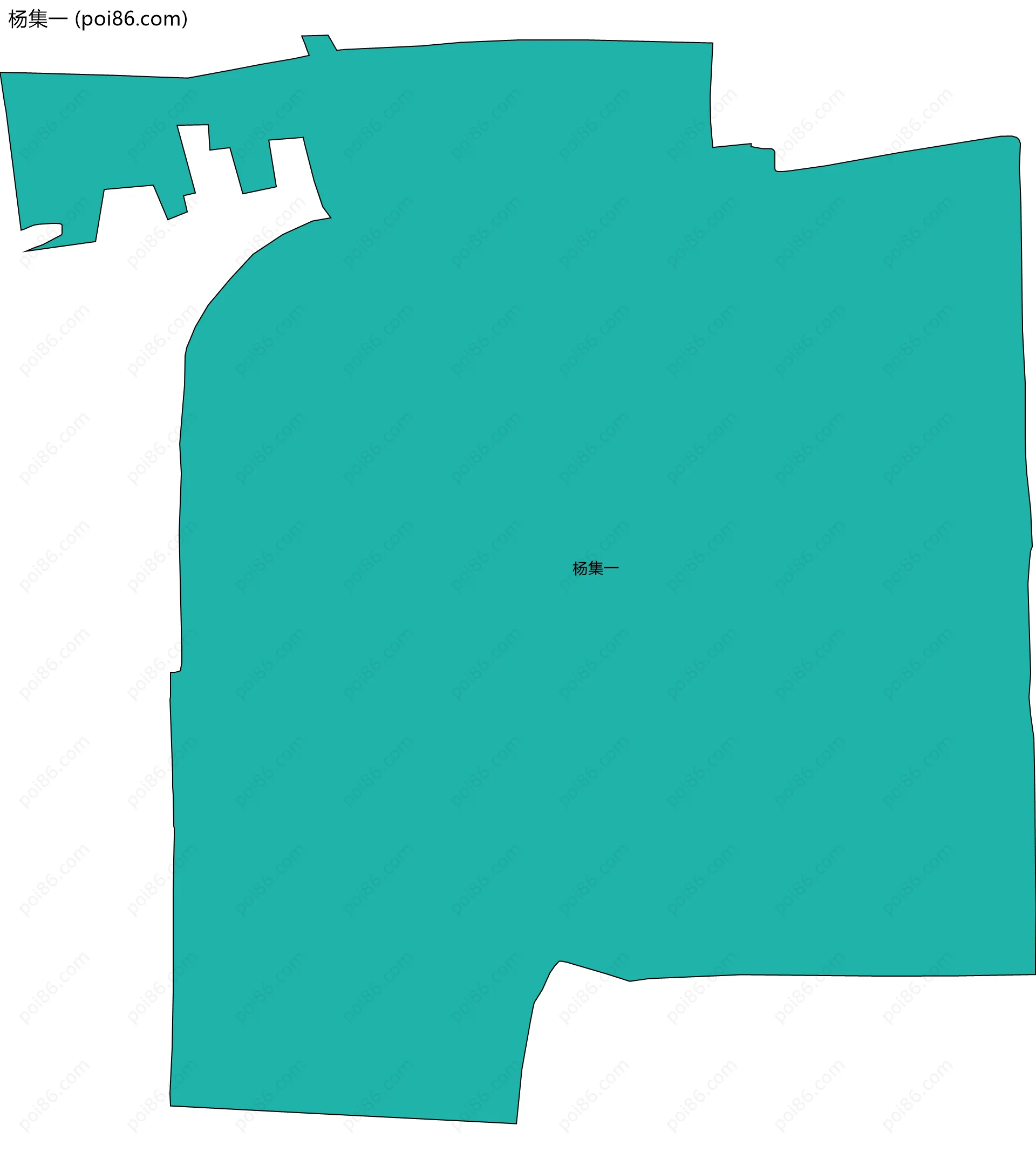 杨集一边界地图