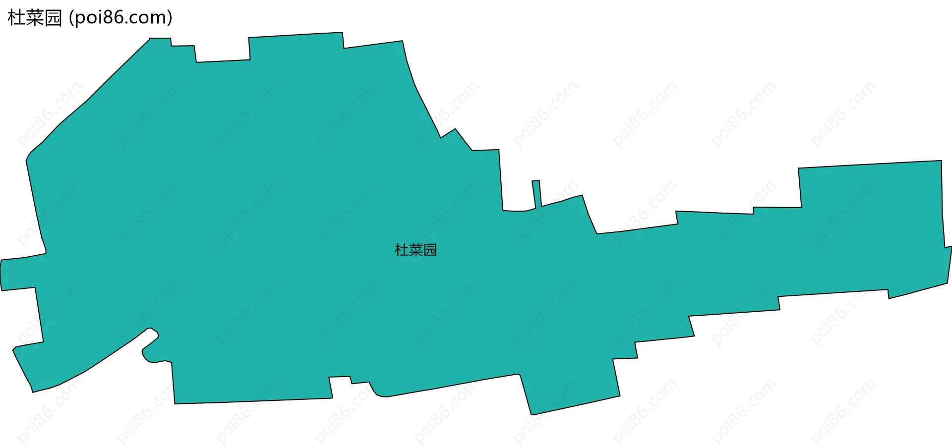 杜菜园边界地图