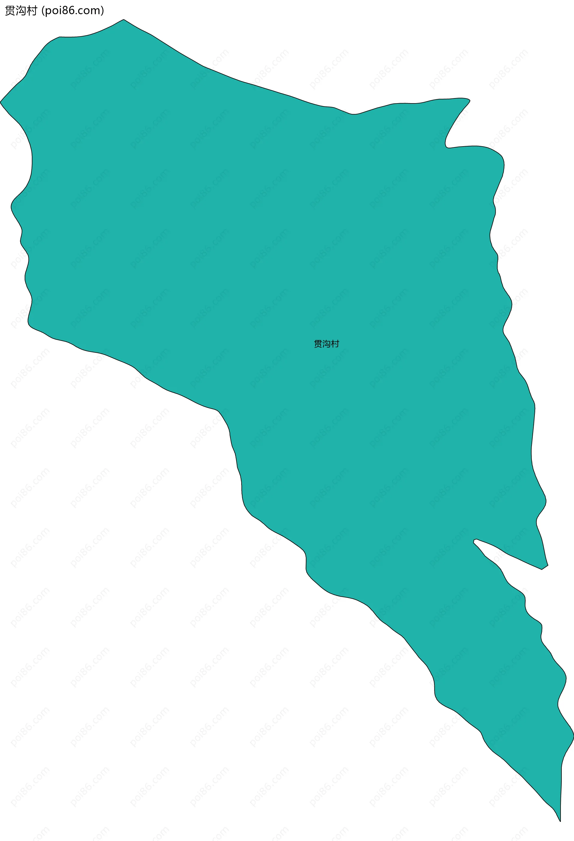 贯沟村边界地图