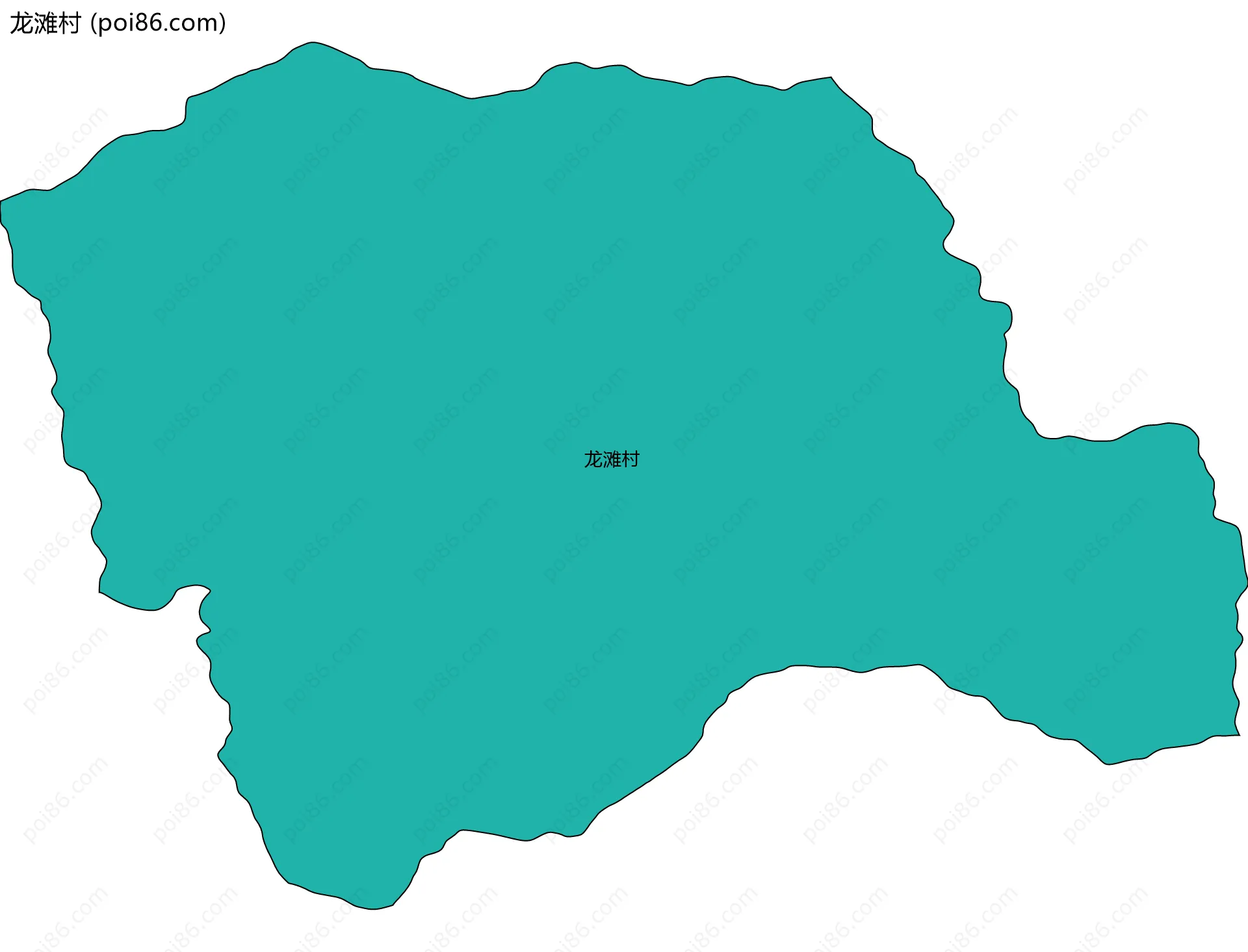 龙滩村边界地图