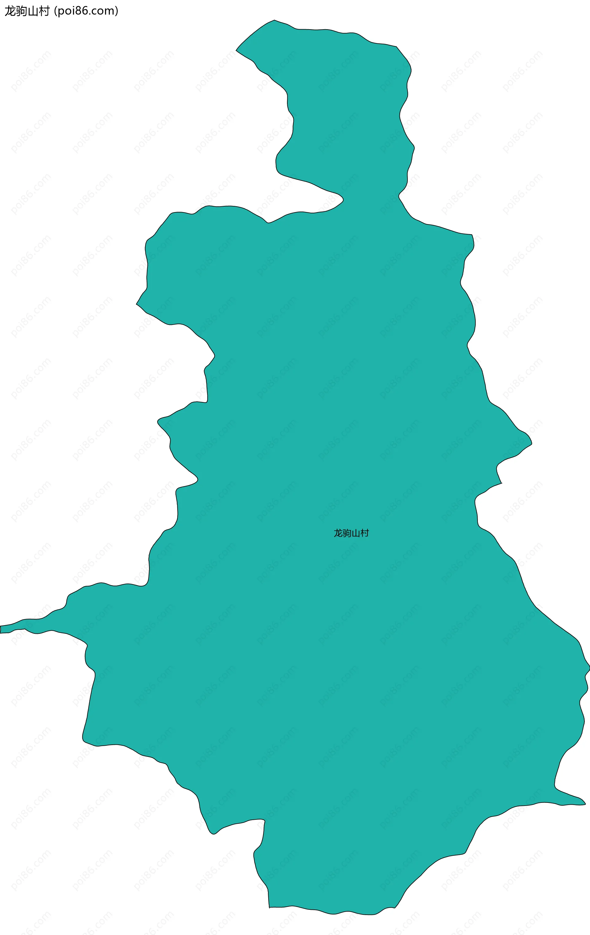 龙驹山村边界地图