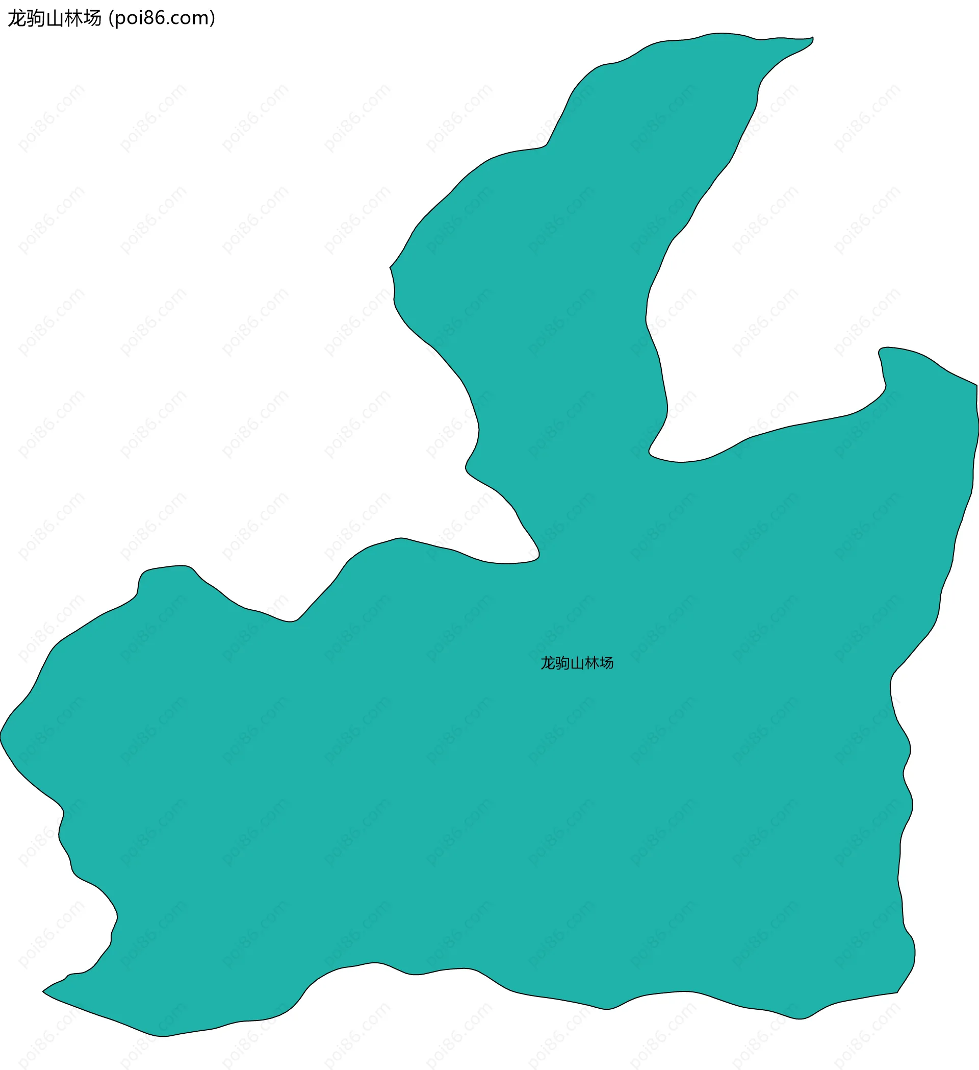 龙驹山林场边界地图