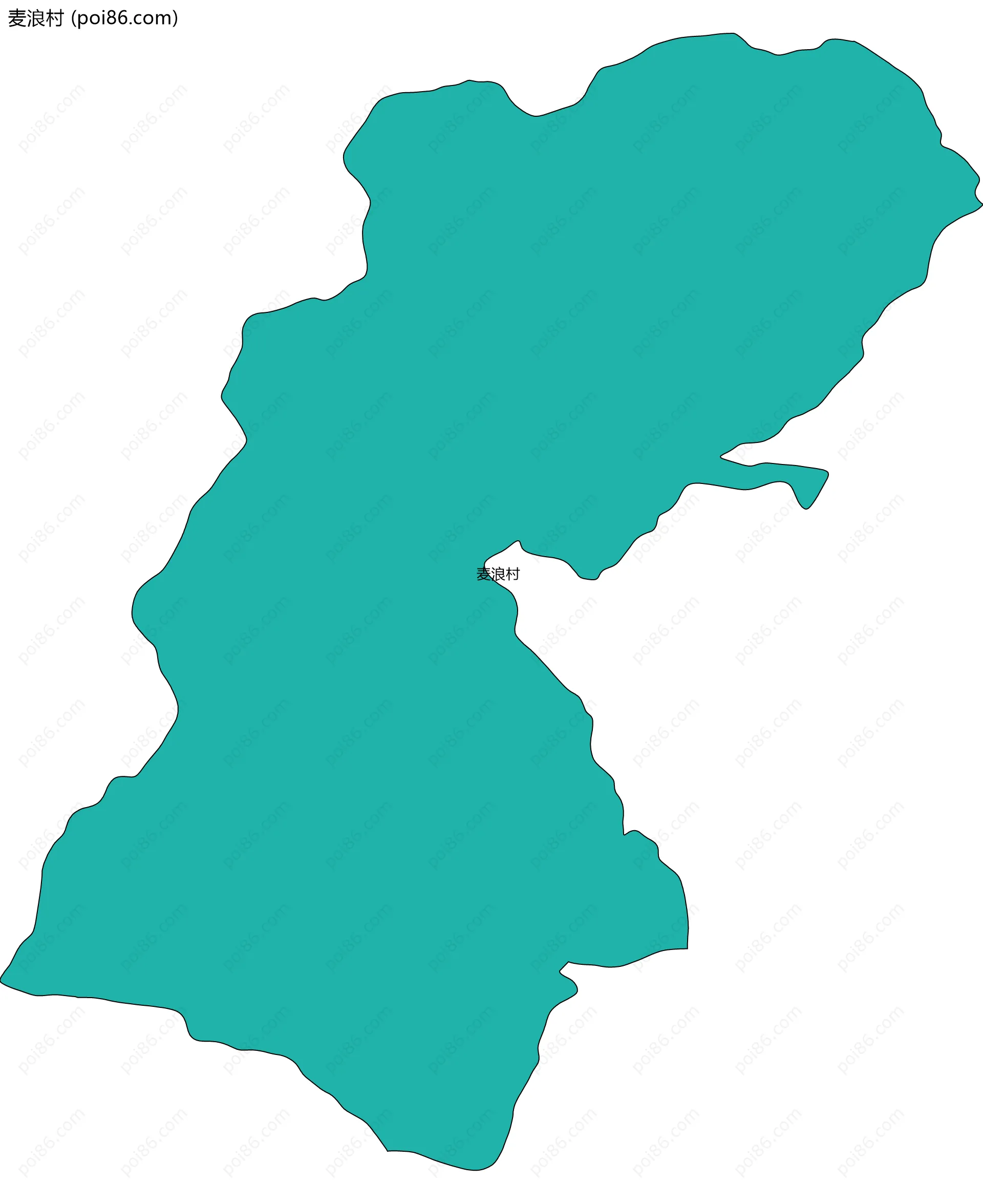 麦浪村边界地图