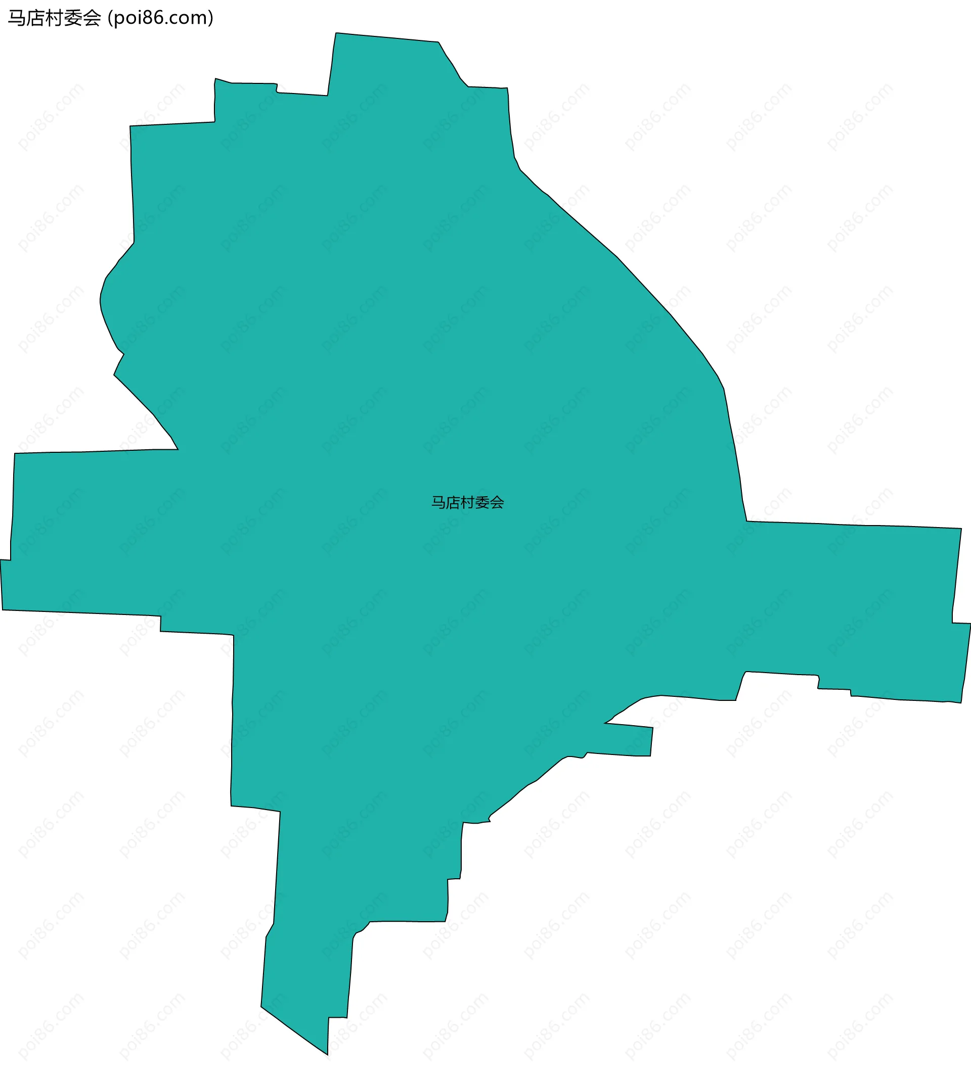 马店村委会边界地图