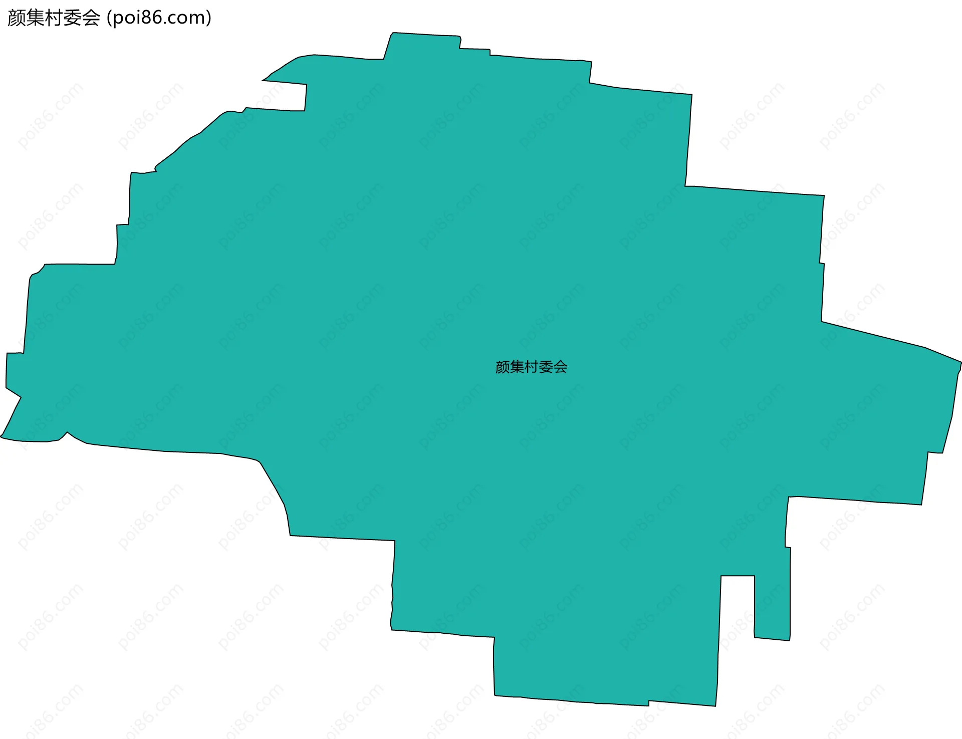 颜集村委会边界地图