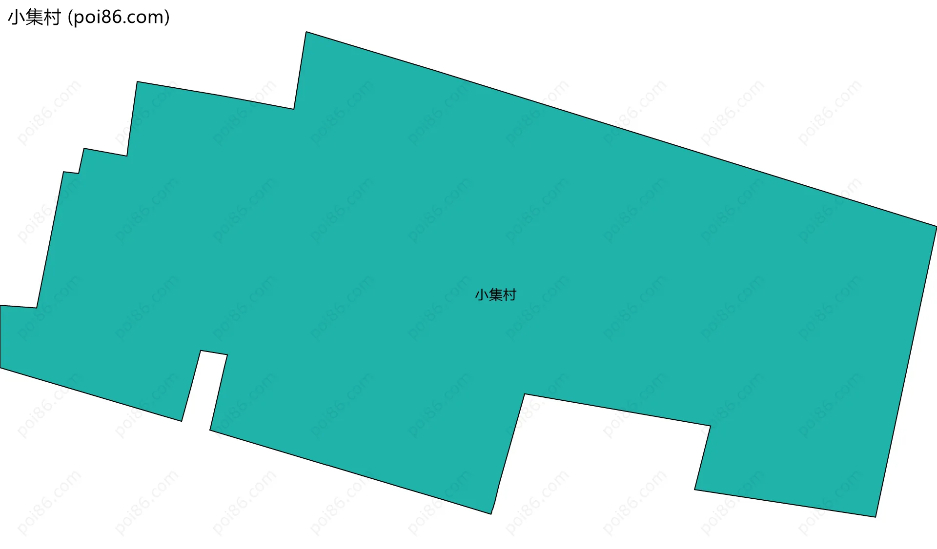 小集村边界地图