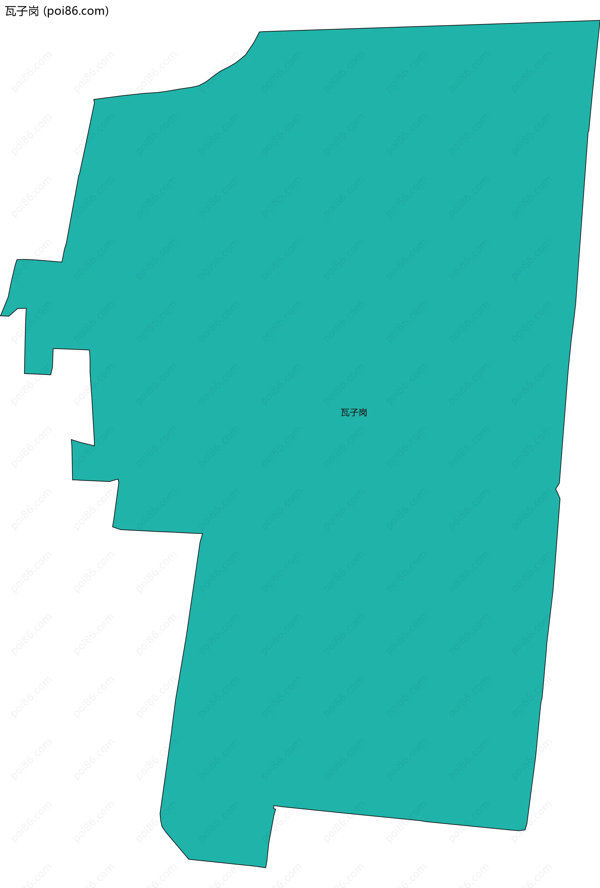 瓦子岗边界地图