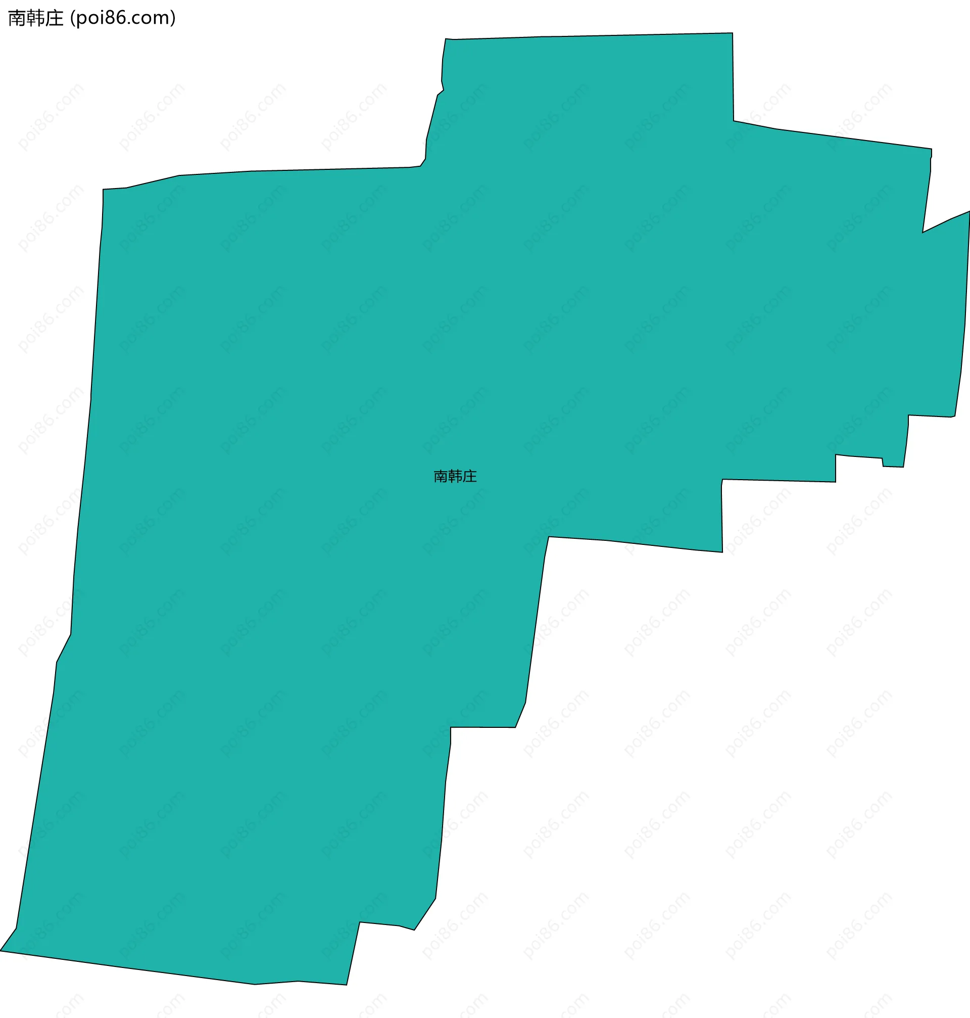 南韩庄边界地图