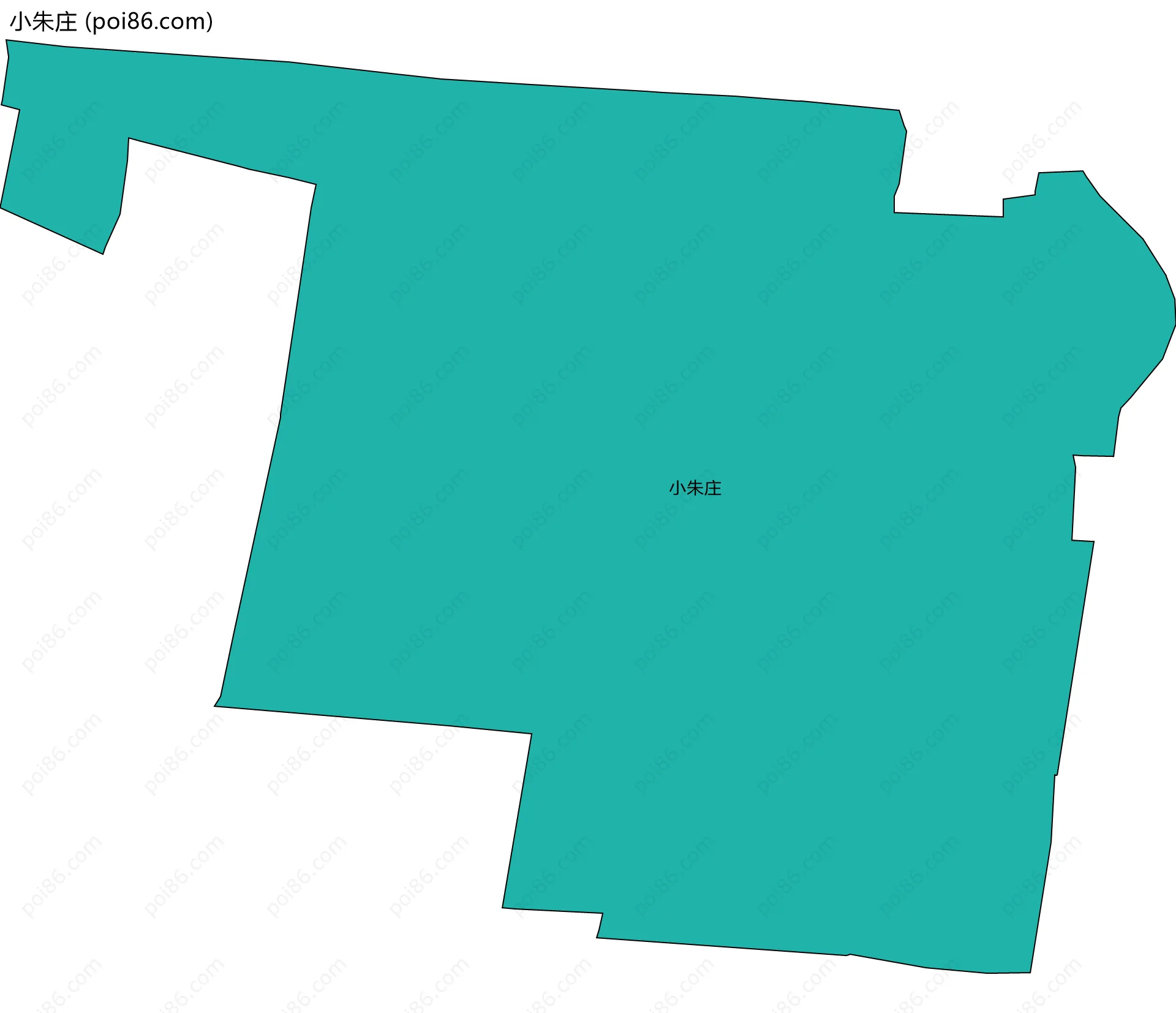 小朱庄边界地图